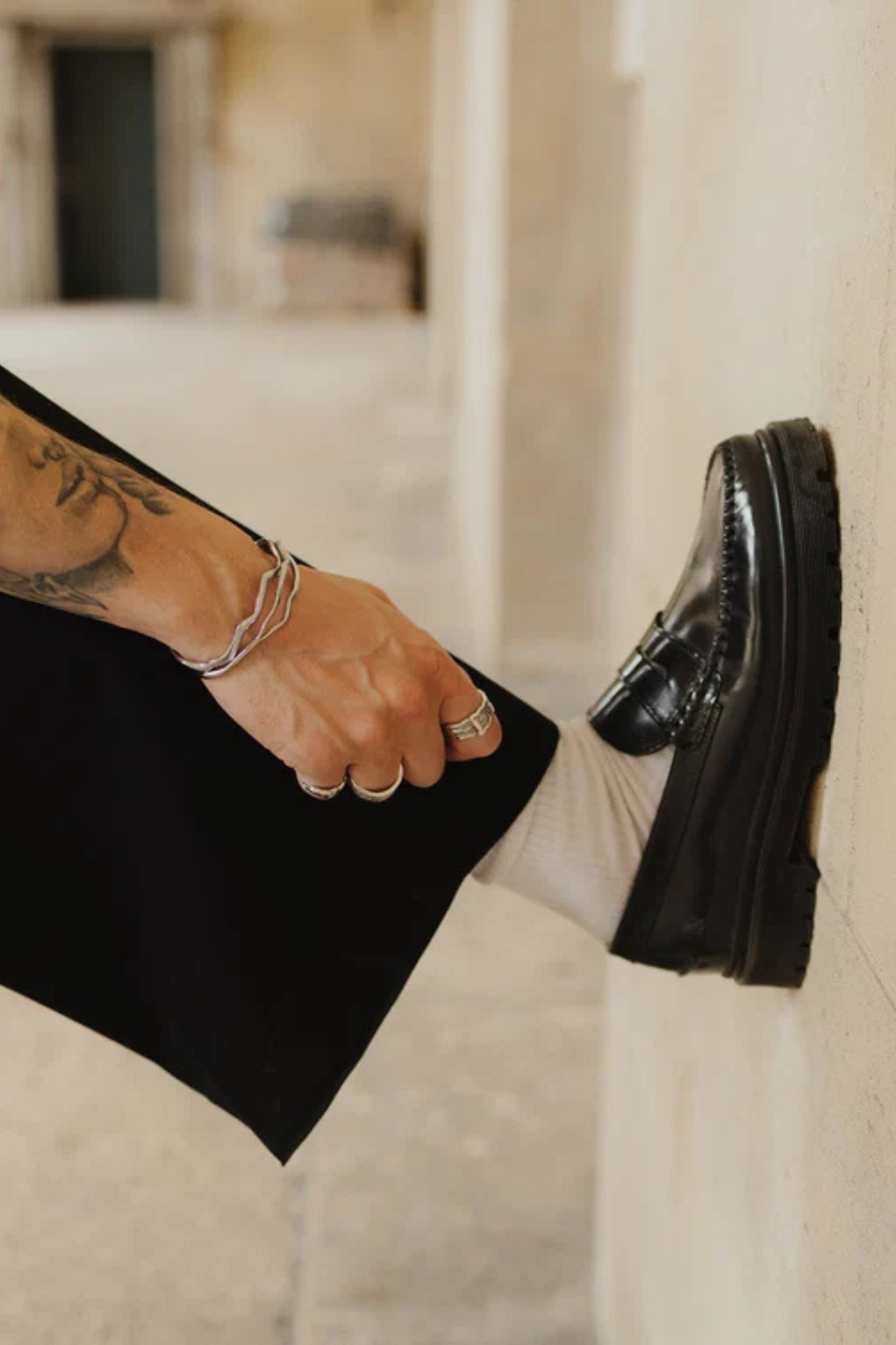 AUSTIN MEN SHOES - BLACK POLIDO