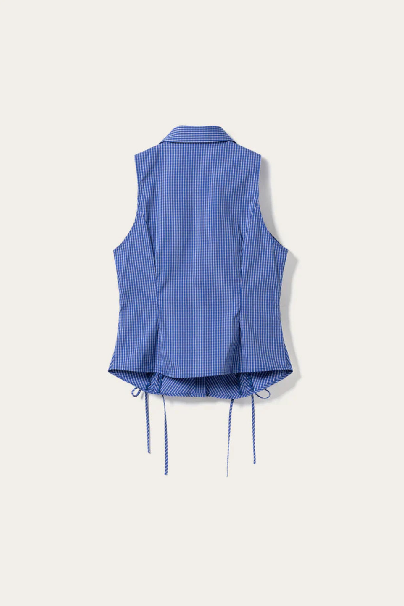 MICAIAH BLOUSE - DAVY BLUE CHECK