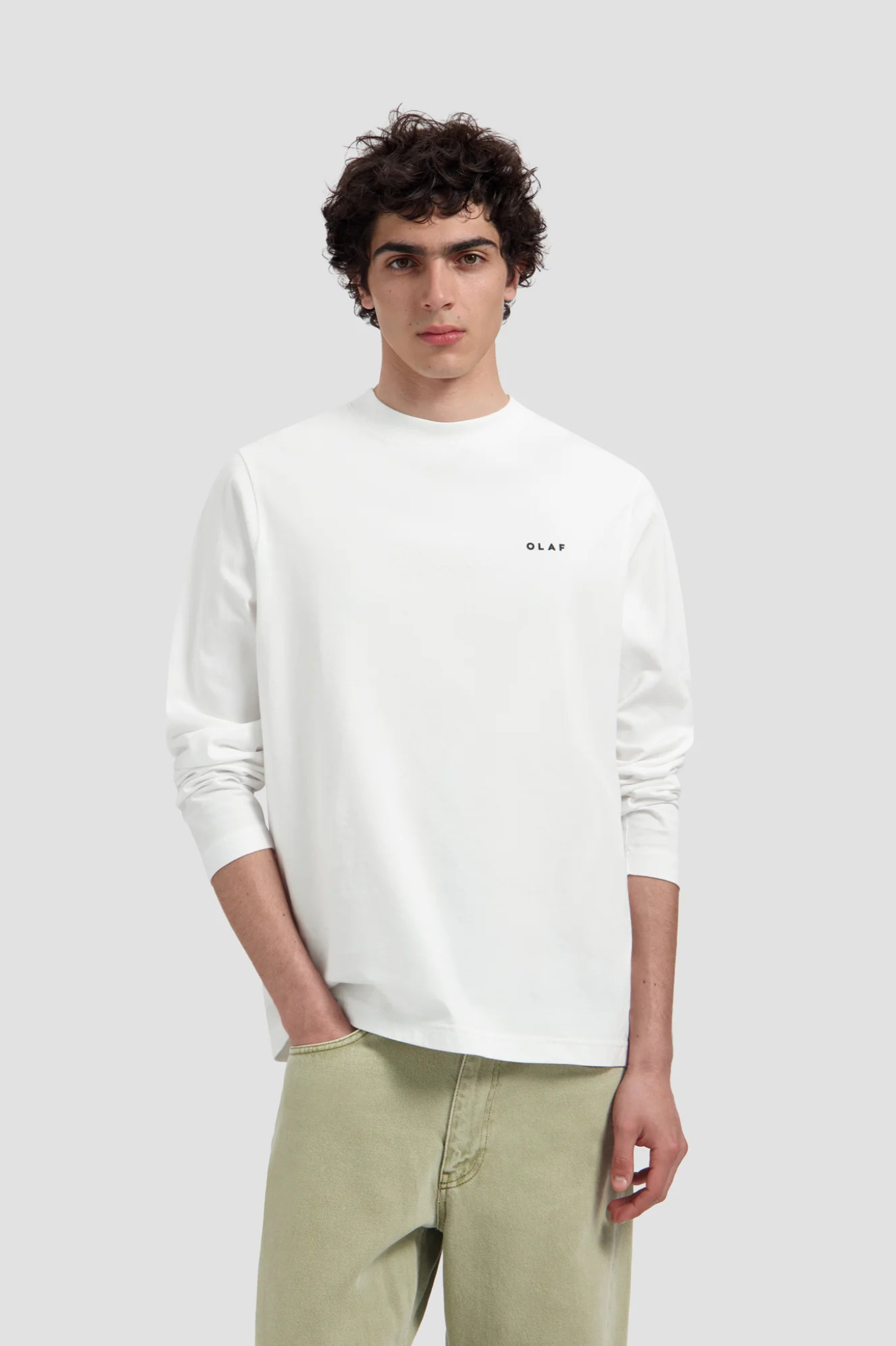 BROKEN PLATE LS T-SHIRT - OPTICAL WHITE