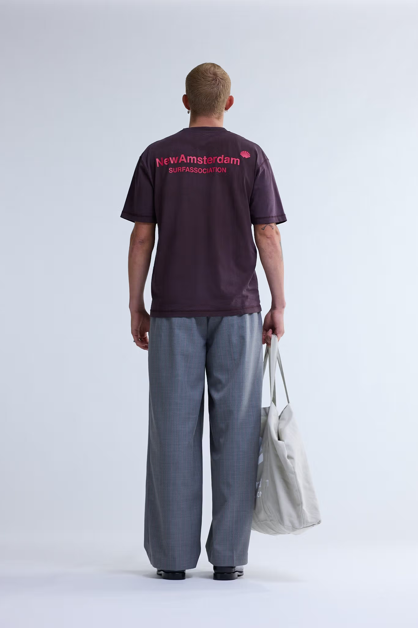 LOGO T-SHIRT - WALNUT/DEEP RED