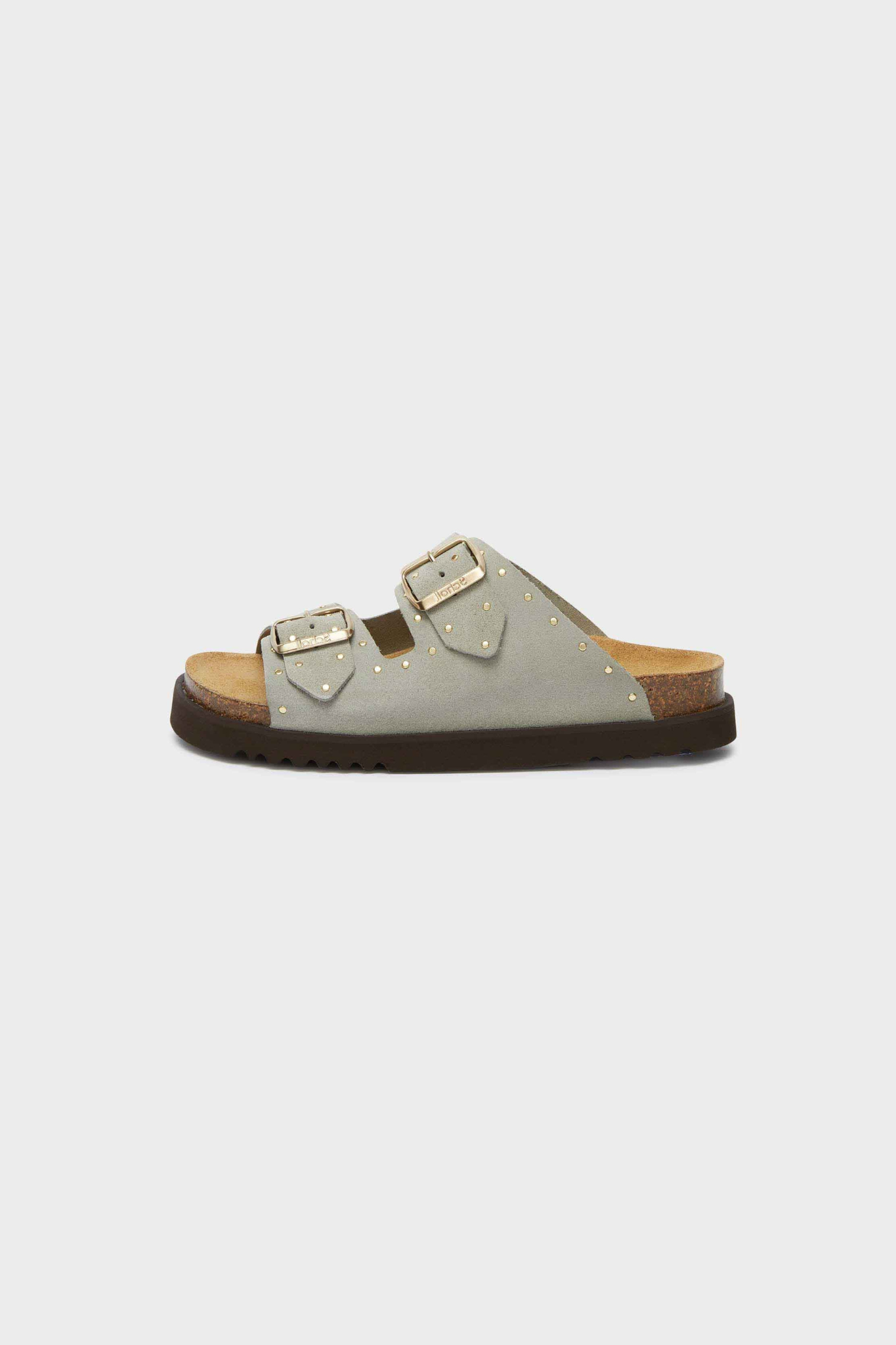 BEATRIZ SANDAL SUEDE - SAGE/GOLD