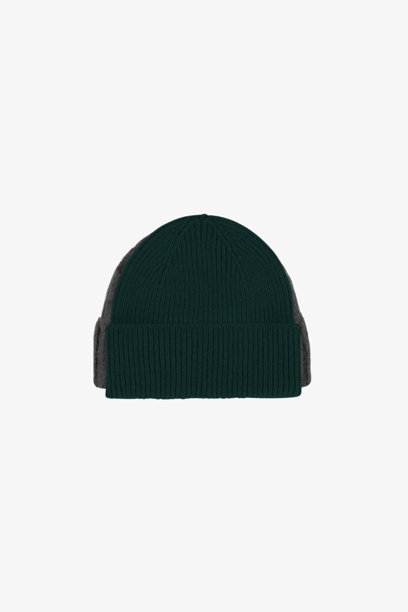 MERINO WOOL BEANIE - EMERALD GREEN