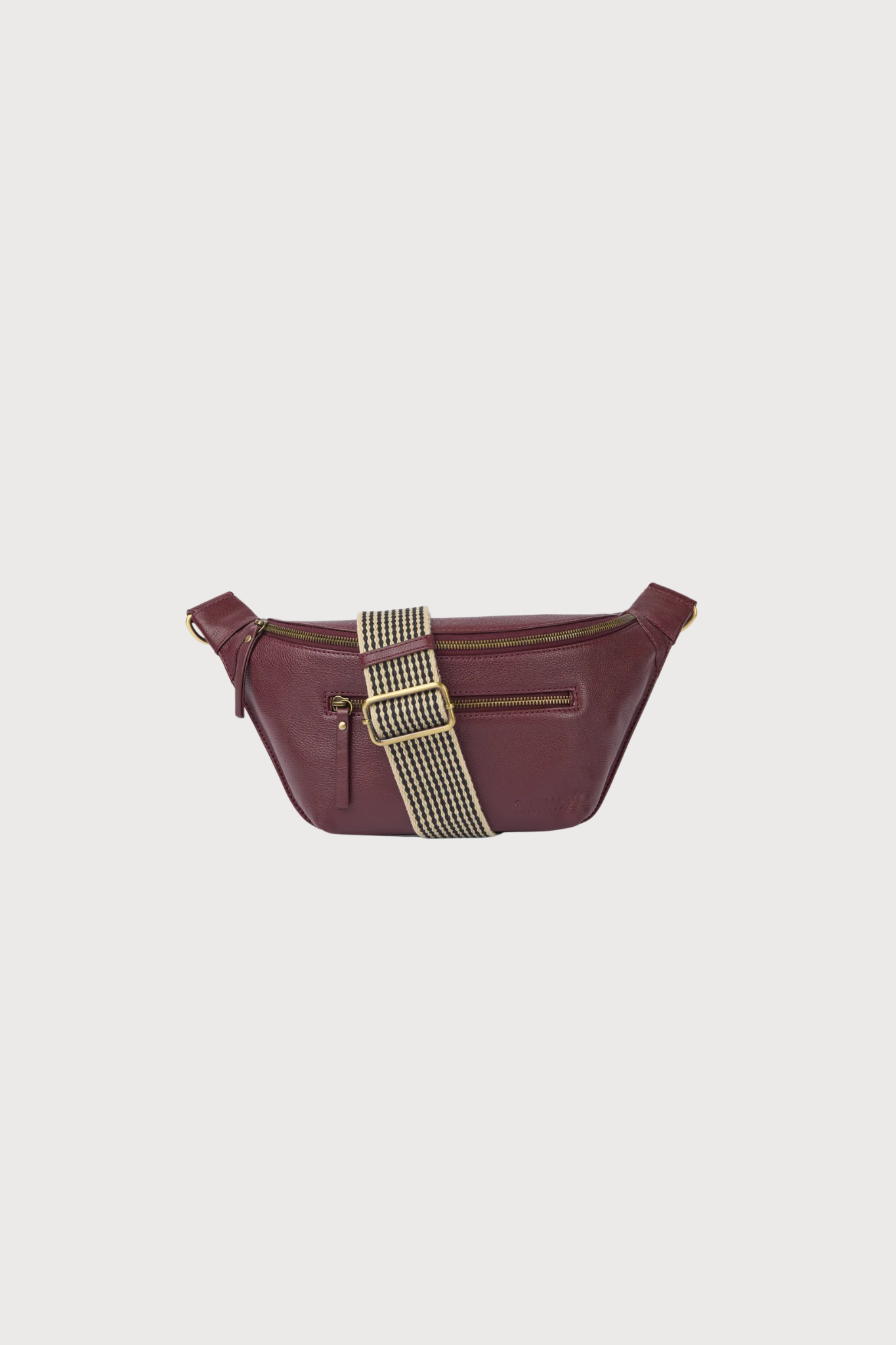 DREW DUM BAG - DARK CHERRY SOFT GRAIN LEATHER