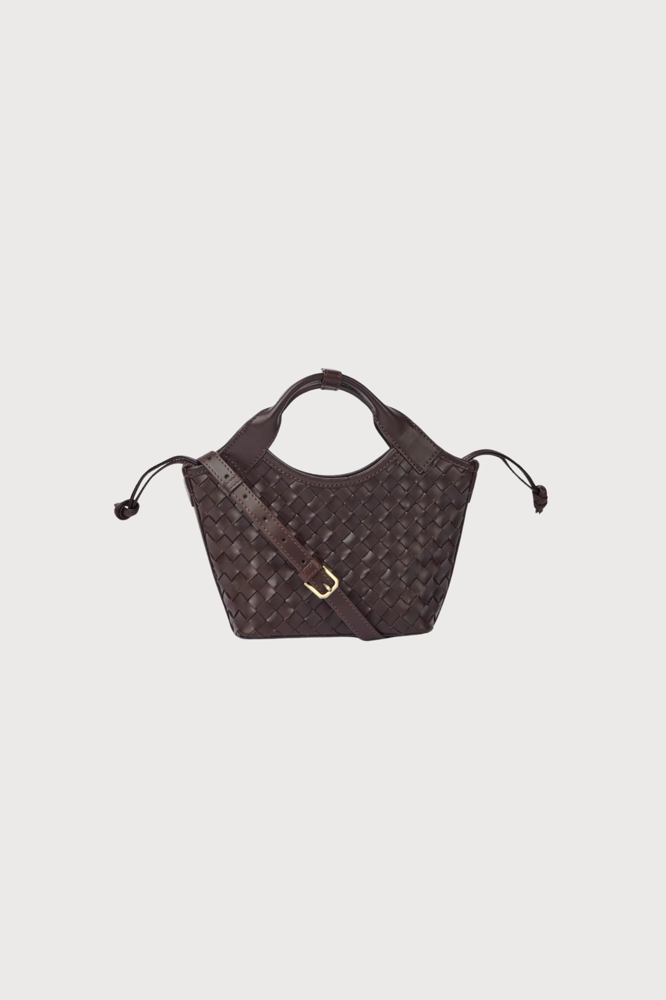 MARA MINI BAG - CHOCOLATE WOVEN CLASSIC LEATHER