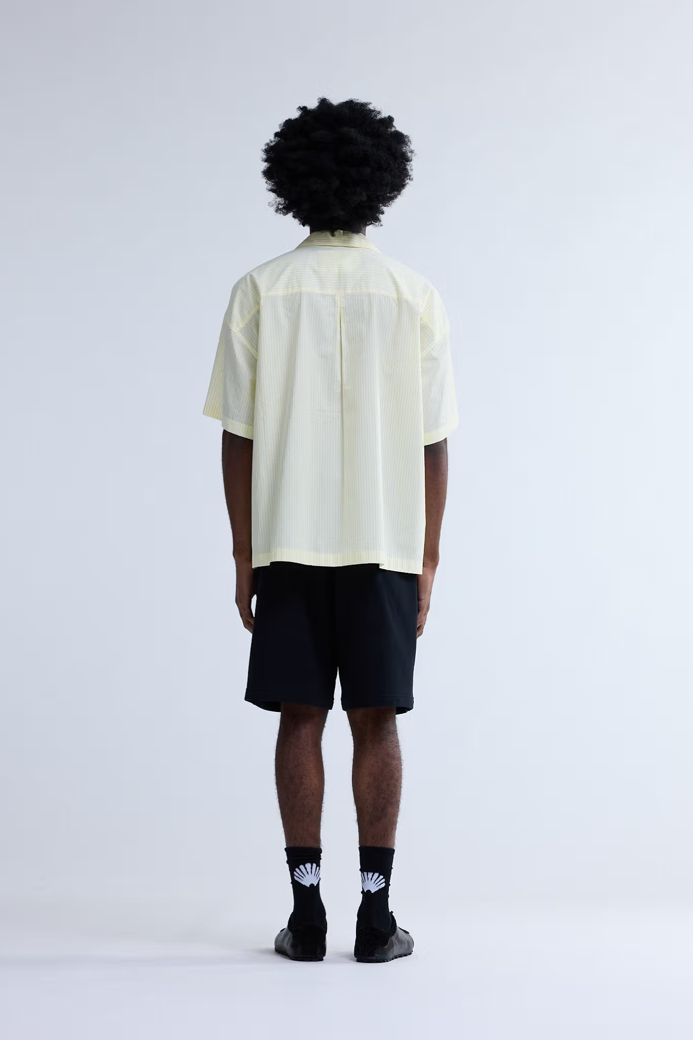WIJK SHORT SLEEVES SHIRT - STRIPE YELLOW
