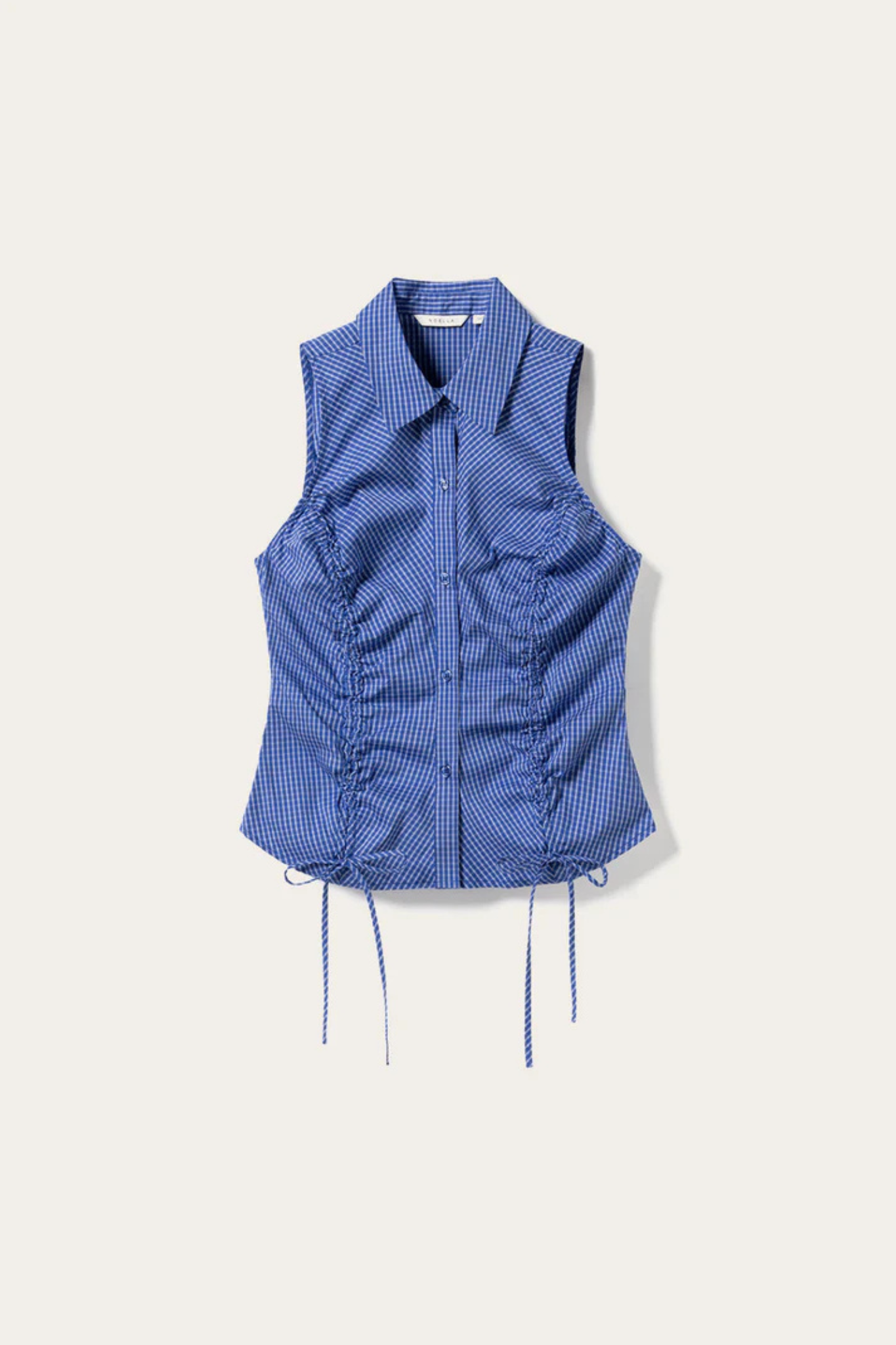 MICAIAH BLOUSE - DAVY BLUE CHECK