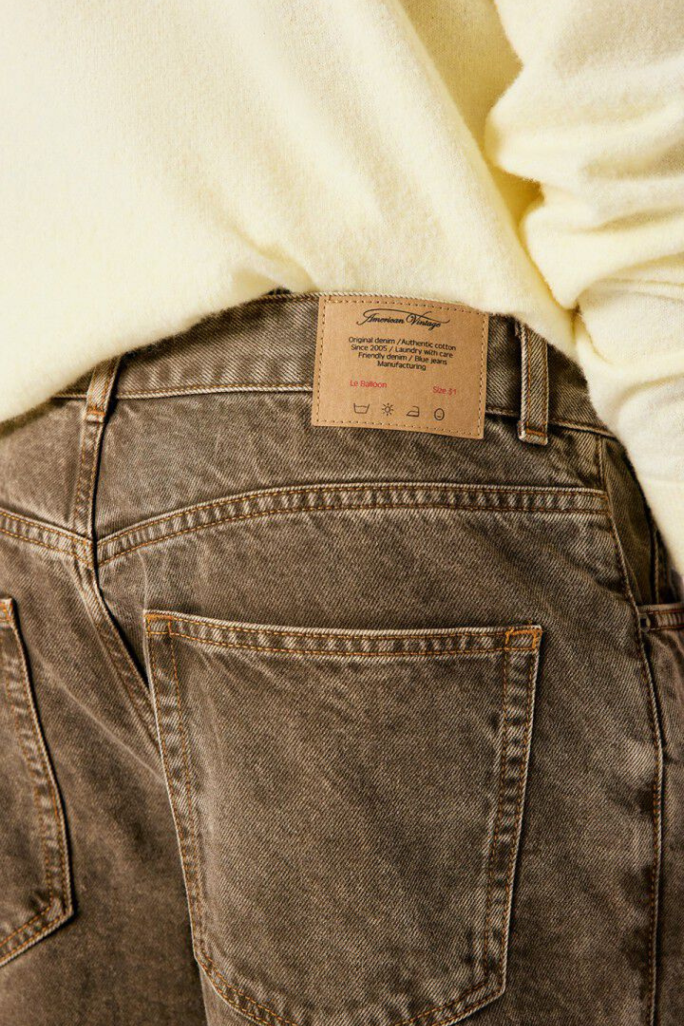 OSHOW JEANS MEN - STONE BROWN
