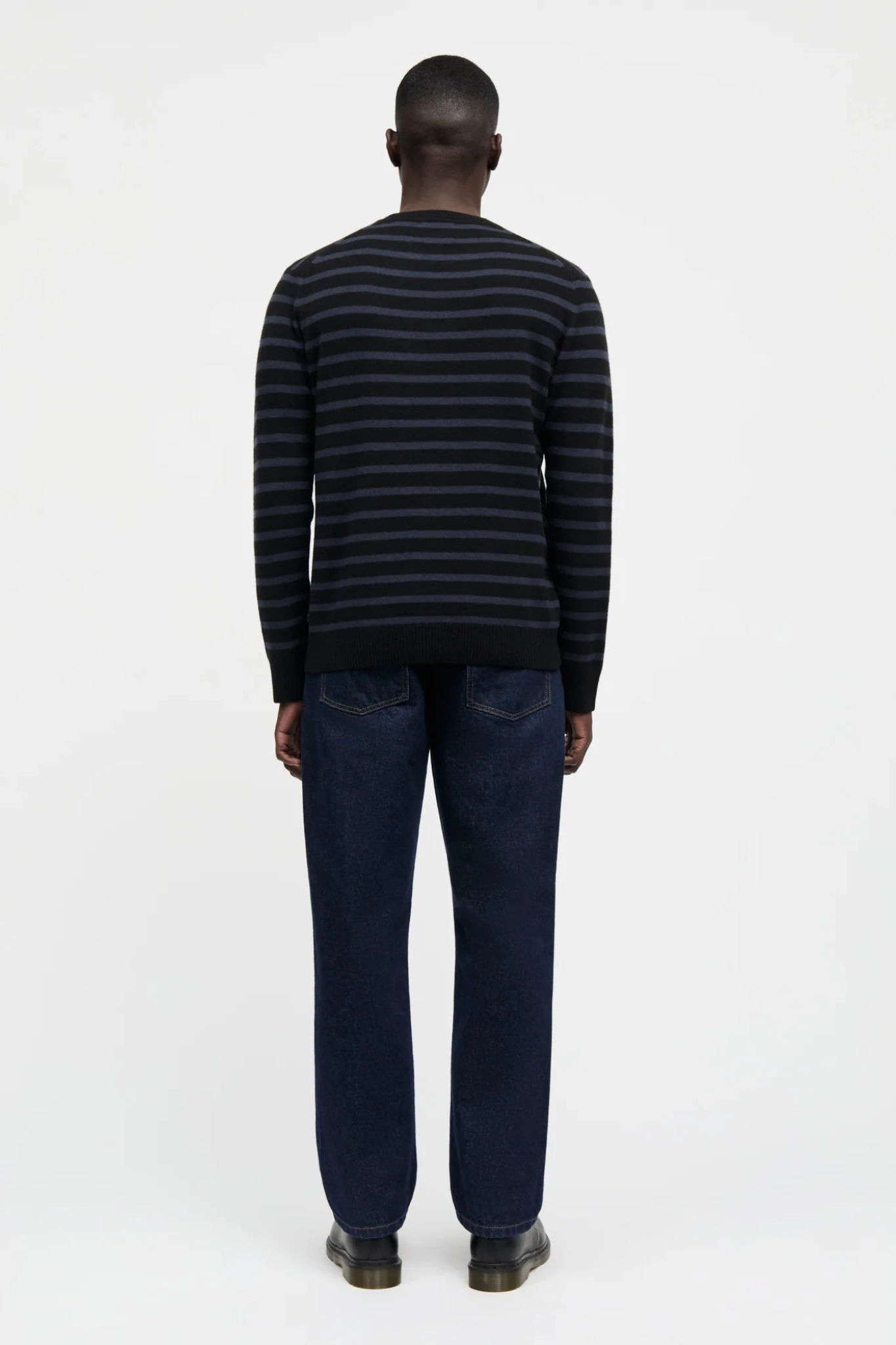 STRIPE FRODE LS T-SHIRT- PARISIAN/BLACK