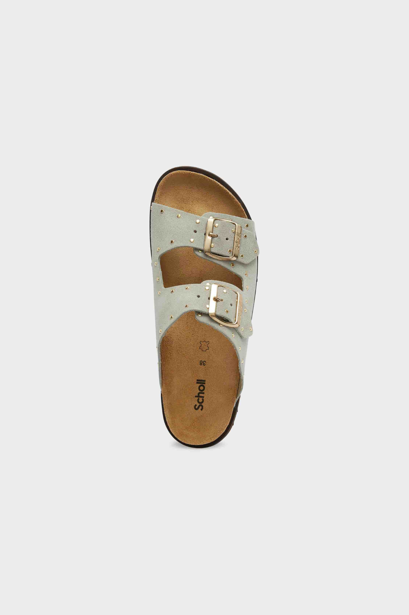 BEATRIZ SANDAL SUEDE - SAGE/GOLD