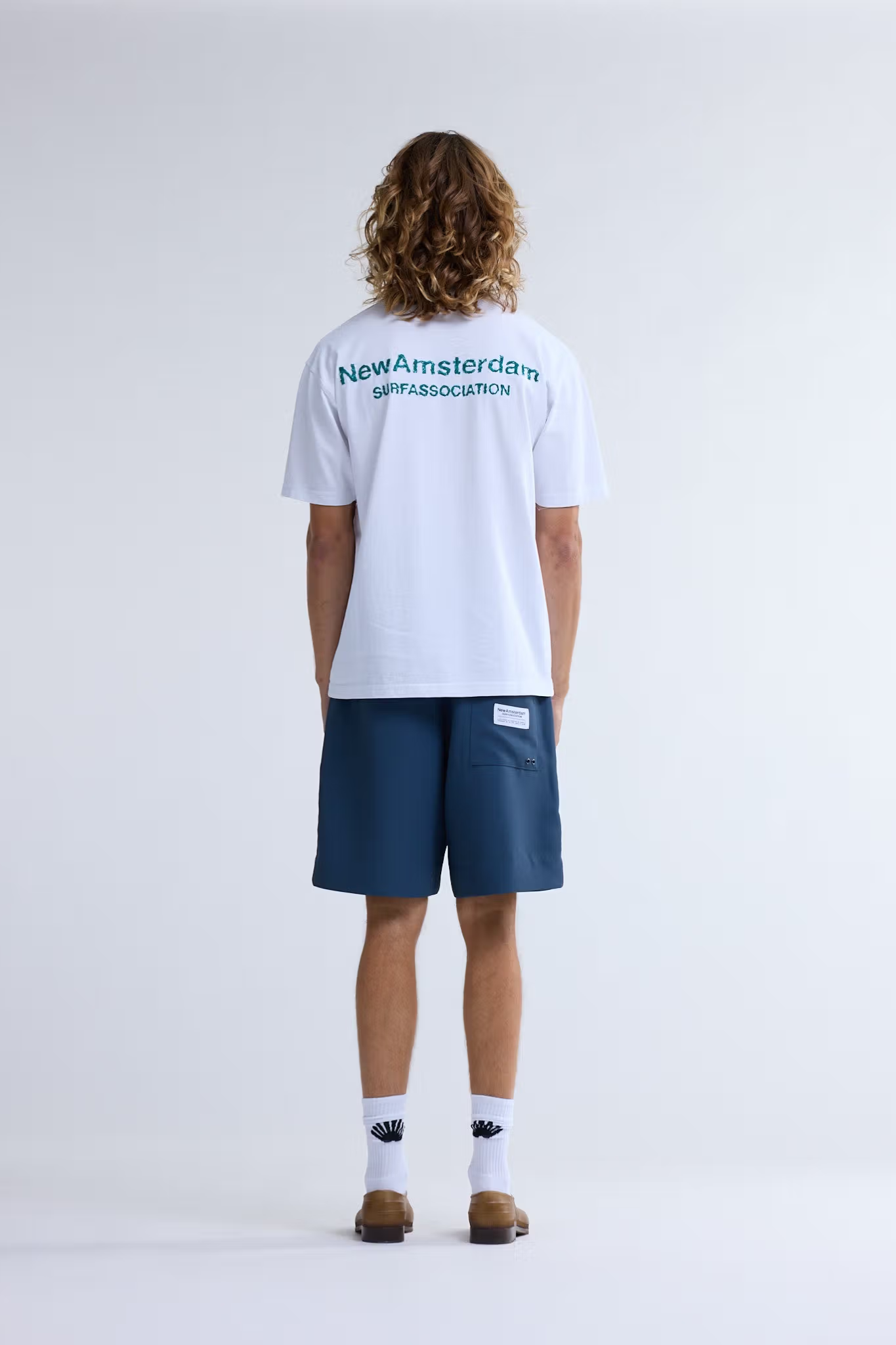 LOGO T-SHIRT - WHITE/SEA GREEN