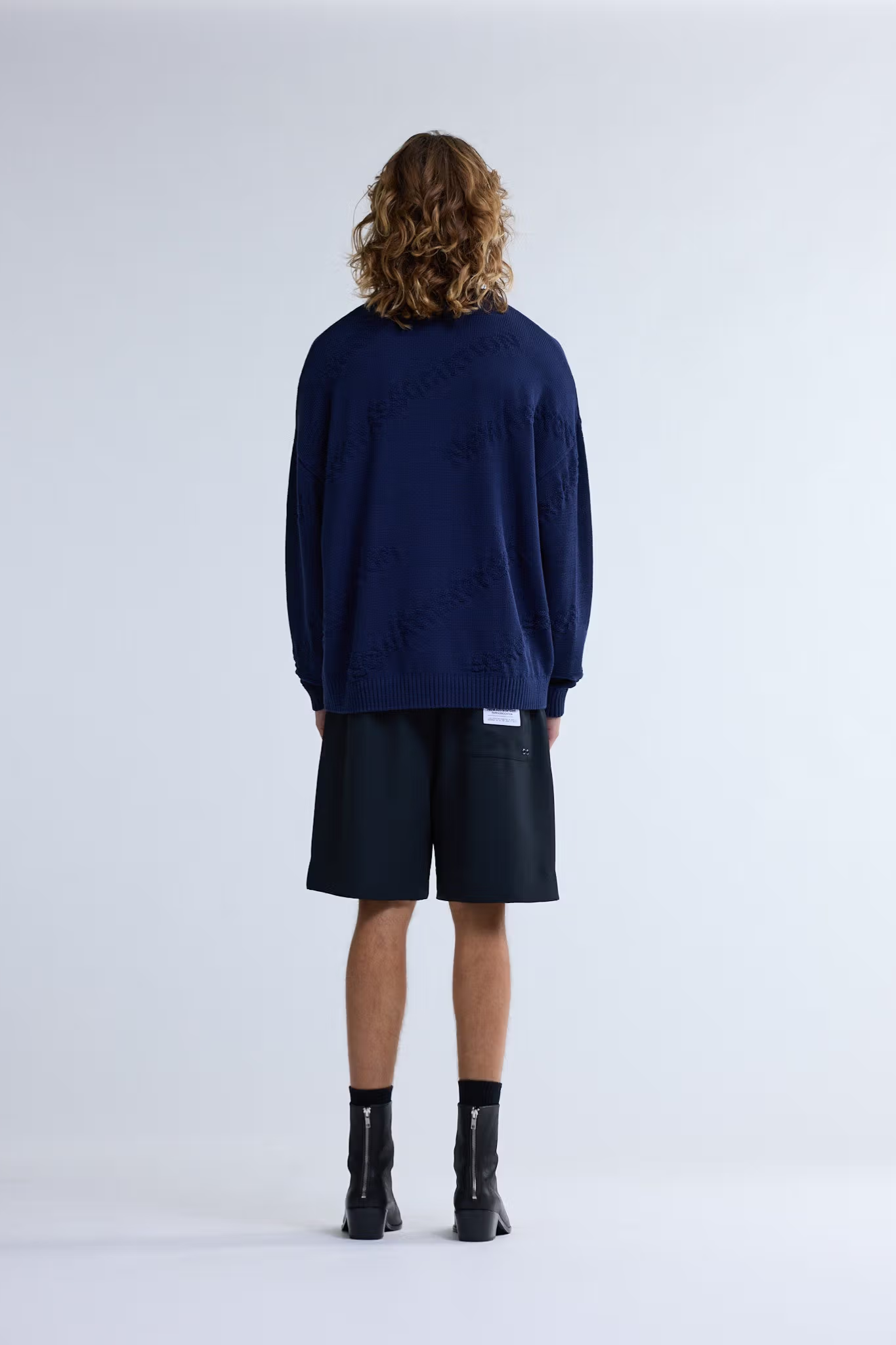 LOGO JACQUARD CREWNECK - NIGHT