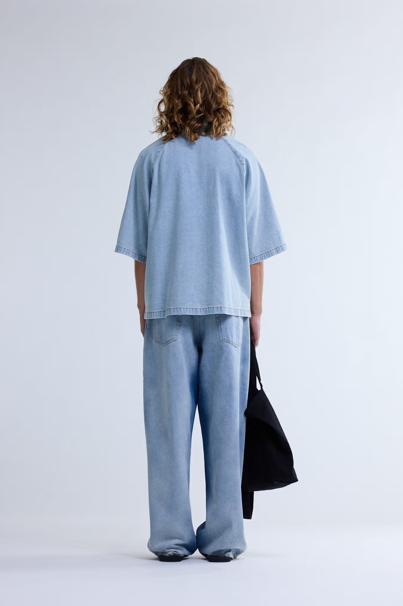 LYOCELL SHORT SLEEVES SHIRT - LIGHT BLUE