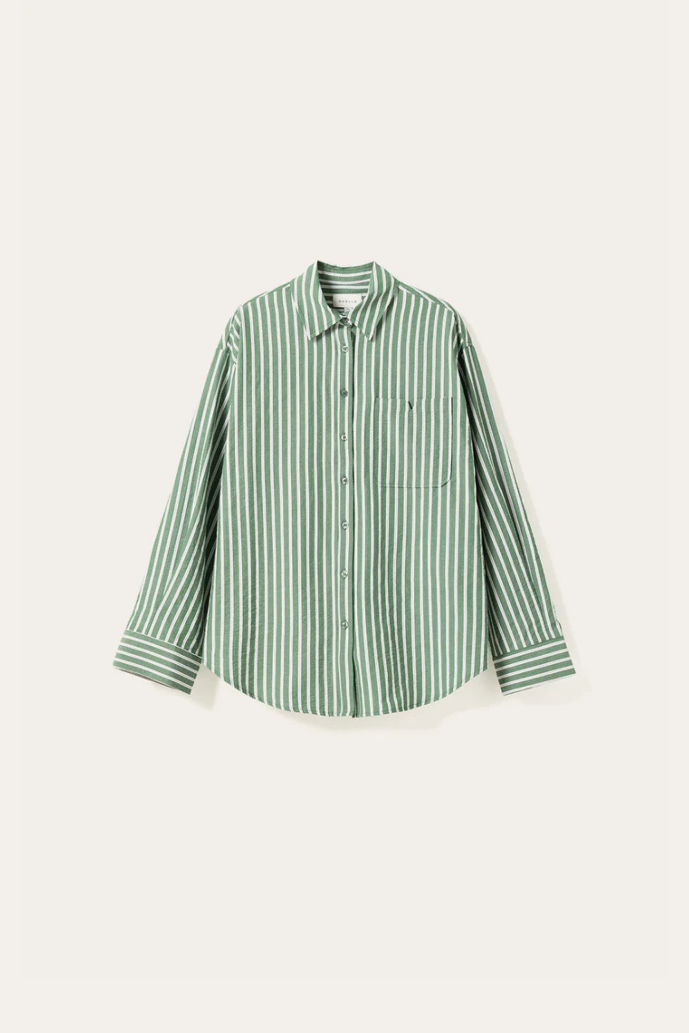 MARLON SHIRT - DRAYTON GREEN STRIPE