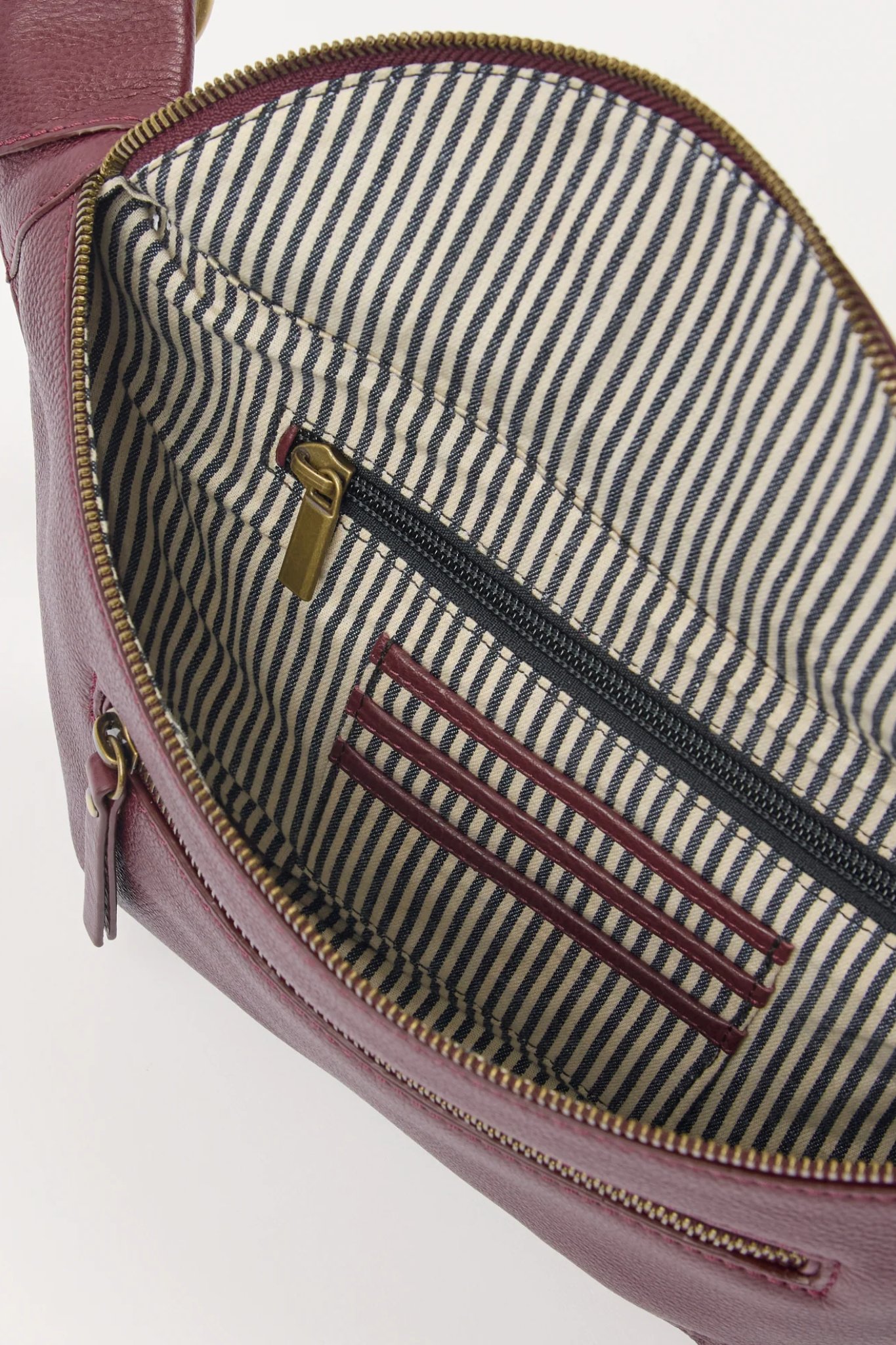 DREW DUM BAG - DARK CHERRY SOFT GRAIN LEATHER