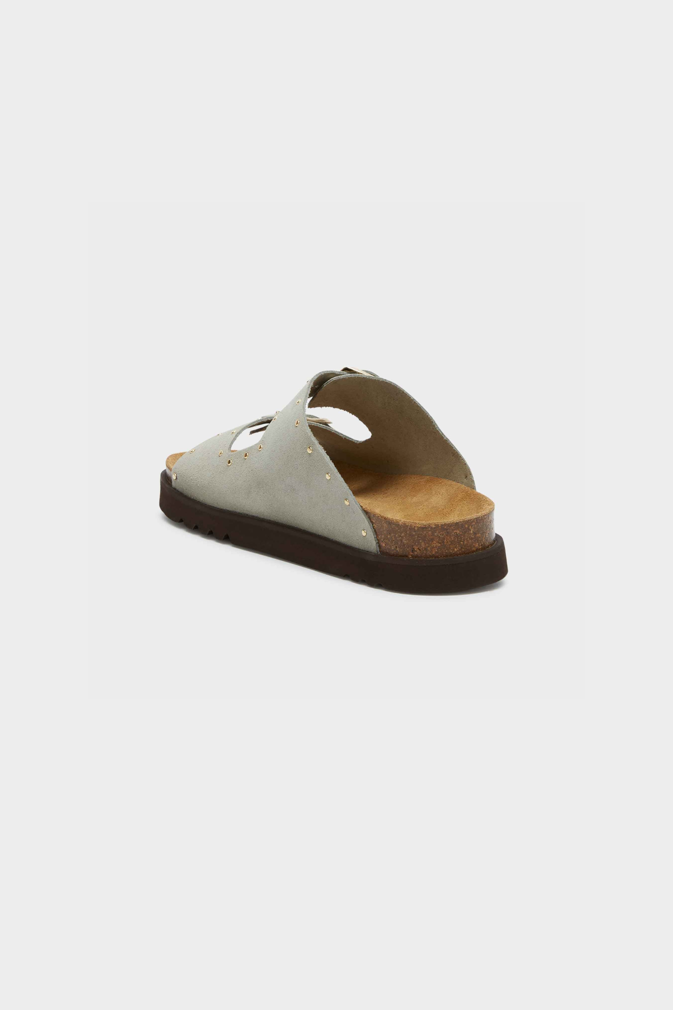 BEATRIZ SANDAL SUEDE - SAGE/GOLD