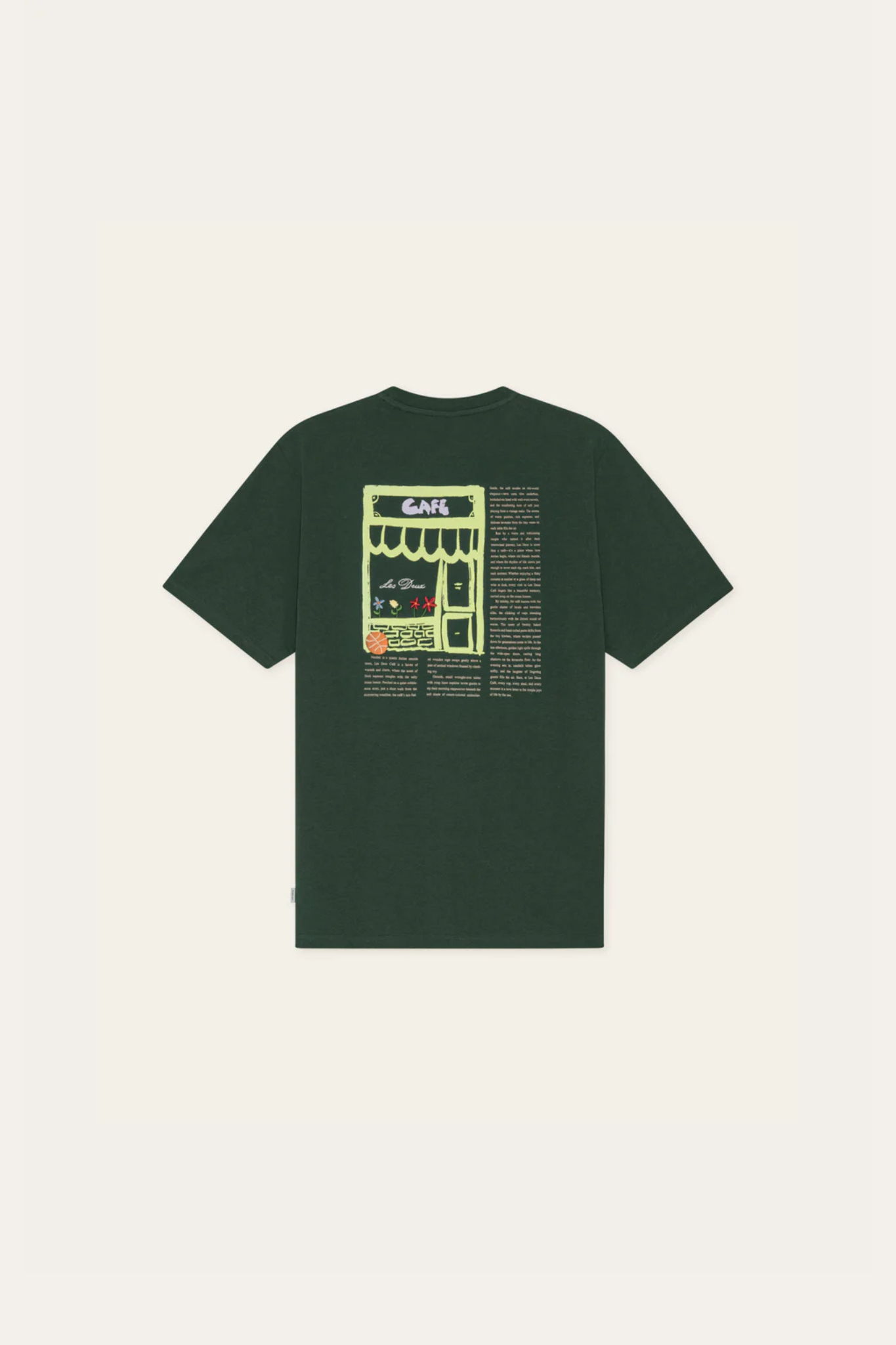 CAFÉ T-SHIRT - PINE GREEN