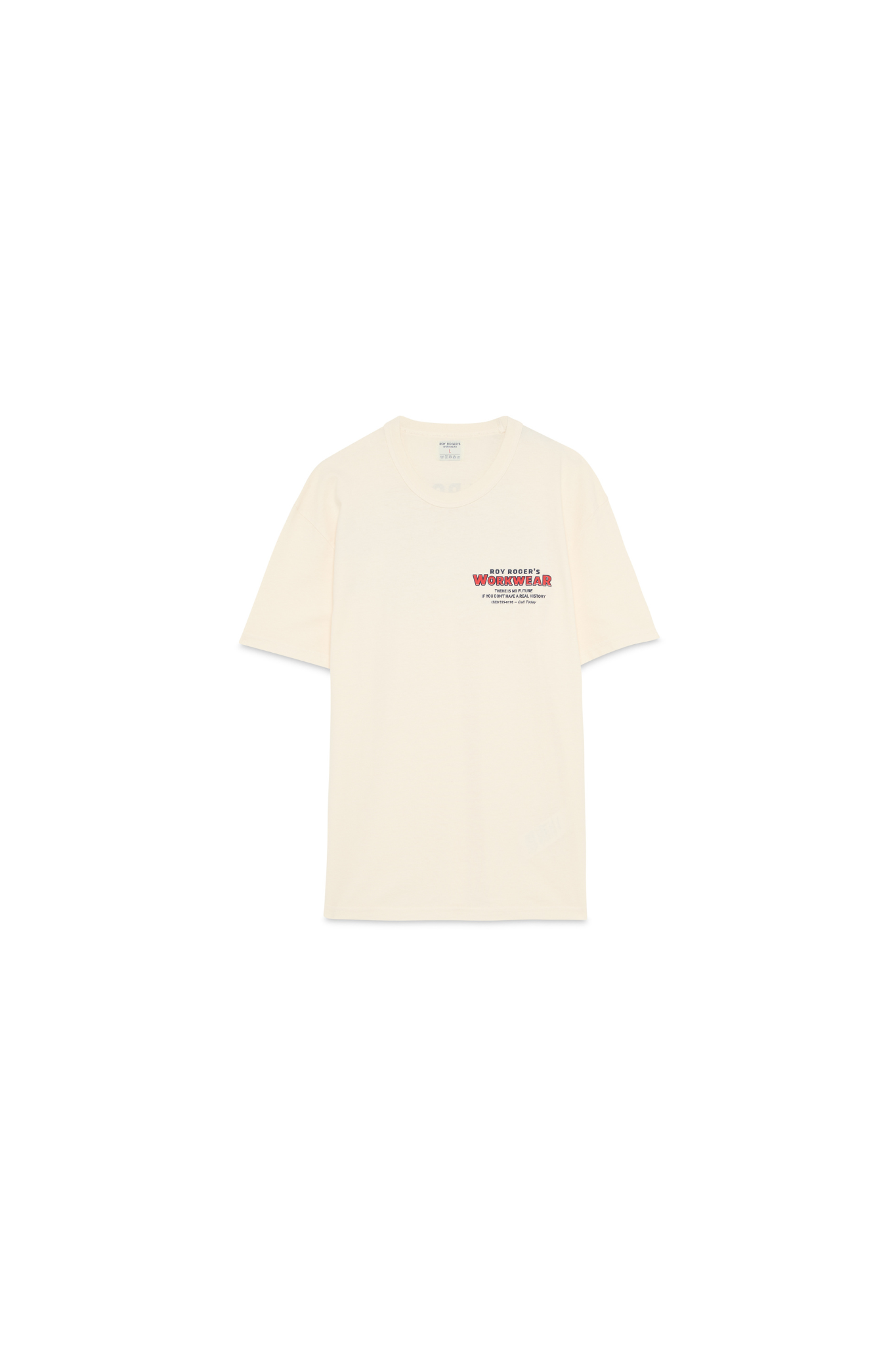T-SHIRT POCKET HEAVY JERSEY DYED - BUTTER