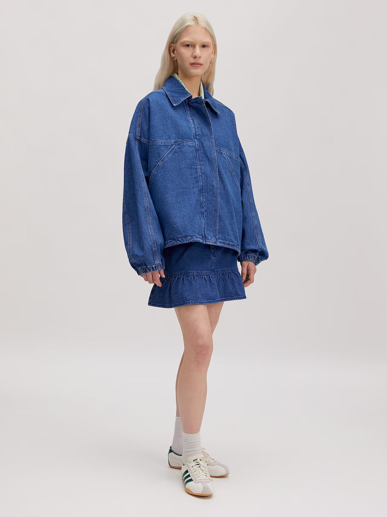 JILIAN JACKET - MID BLUE DENIM