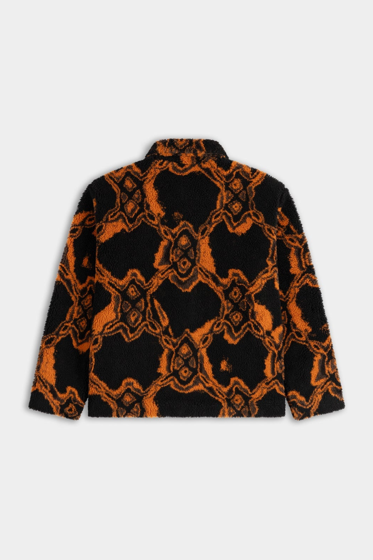 BURNED SHIELD FUR JACKET - BLACK