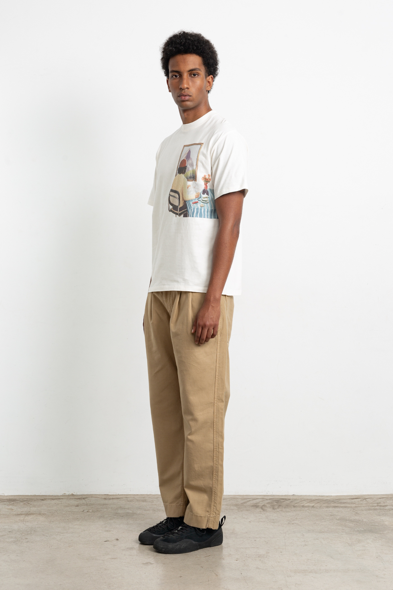 ROOM T-SHIRT - PLAIN OFF WHITE