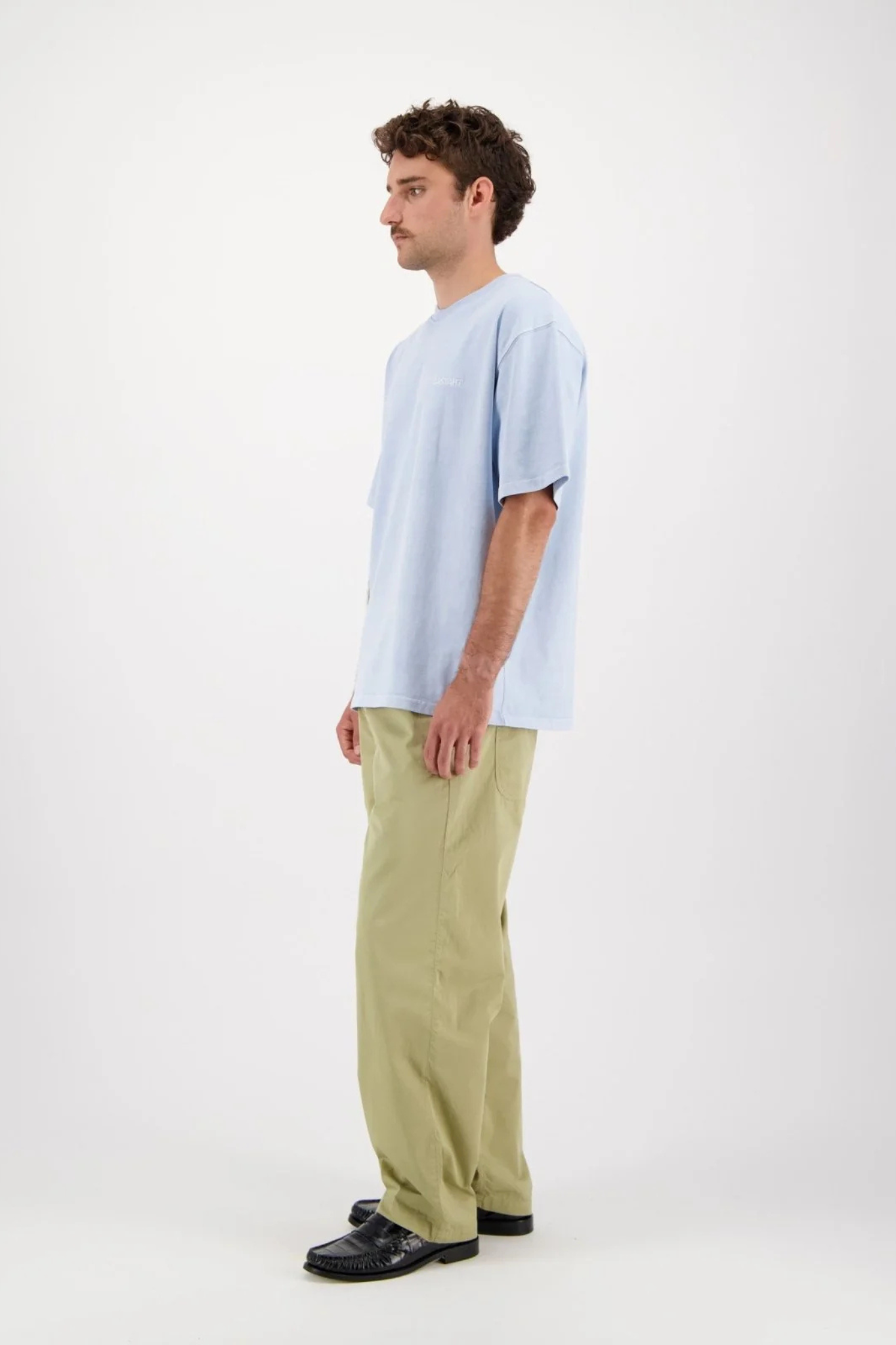 STONEWASHED T-SHIRT - LIGHT BLUE