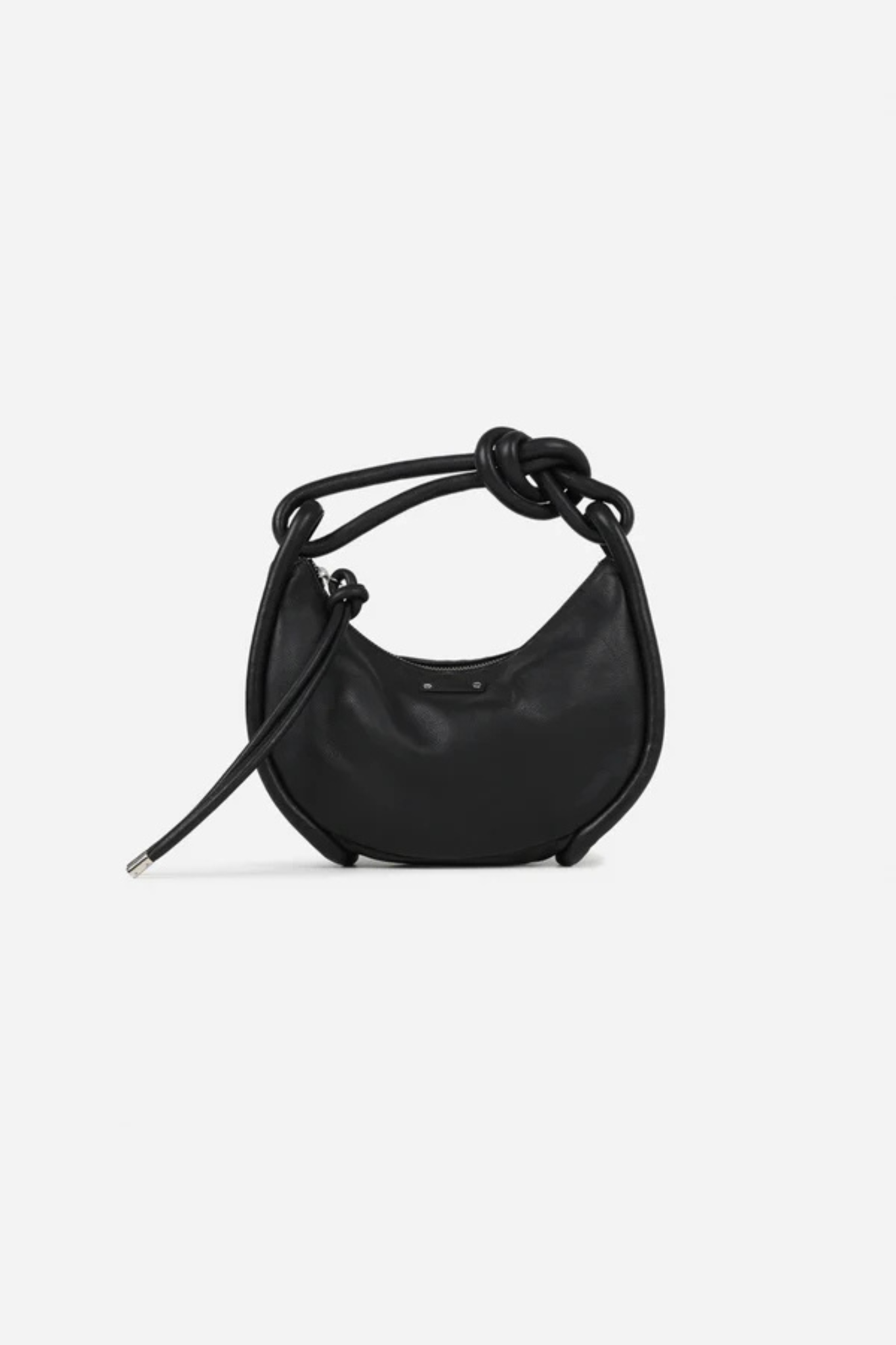 MIAA GRAINY LEATHER BAG - BLACK