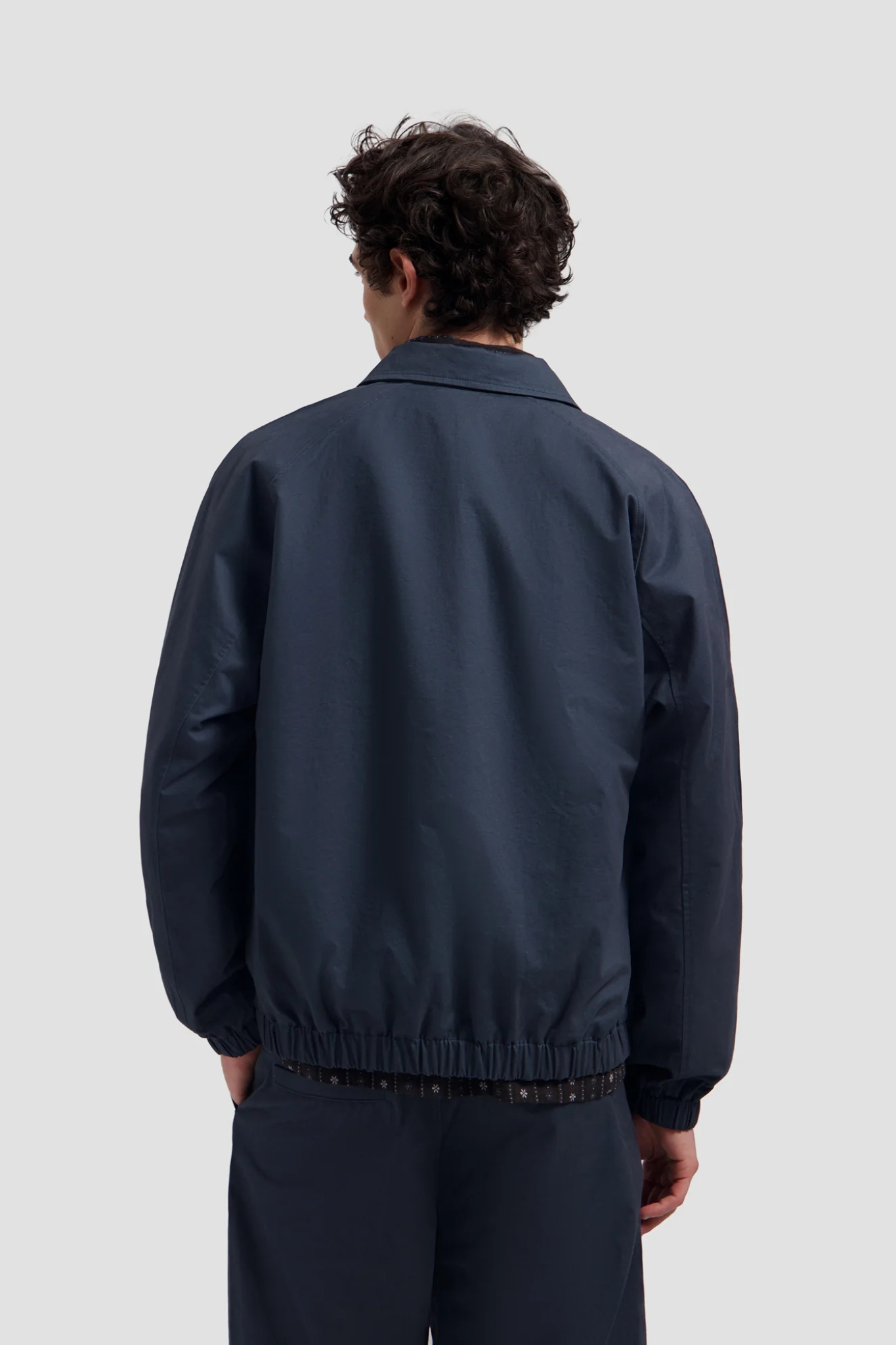 WASHED COACH JACKET - NAVY