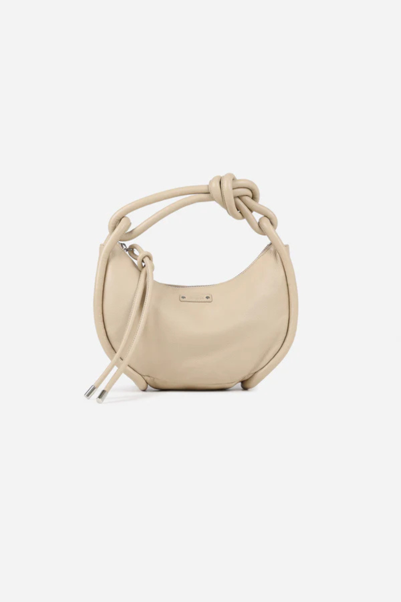 MIAA GRAINY LEATHER BAG - OATMILK
