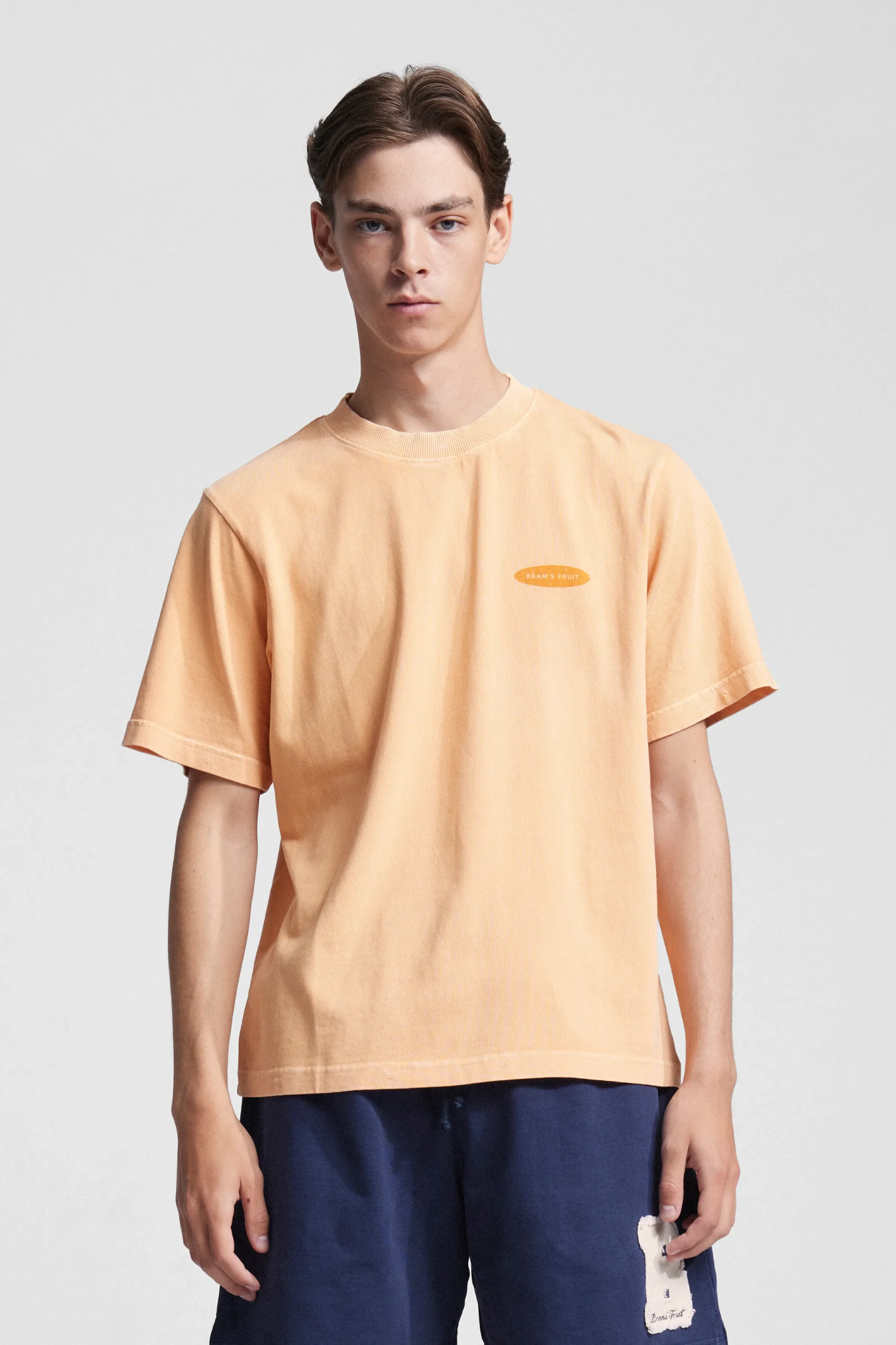 FUCK OFF T-SHIRT DISTRESSED - WASHED ORANGE