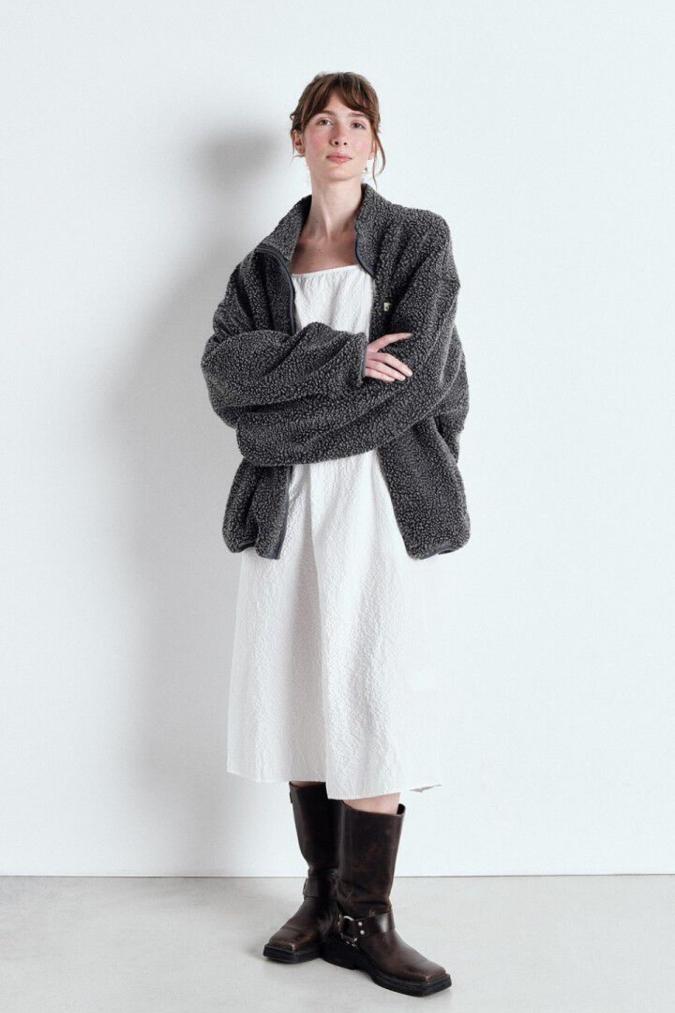 HOKTOWN JACKET - CHARCOAL MELANGE