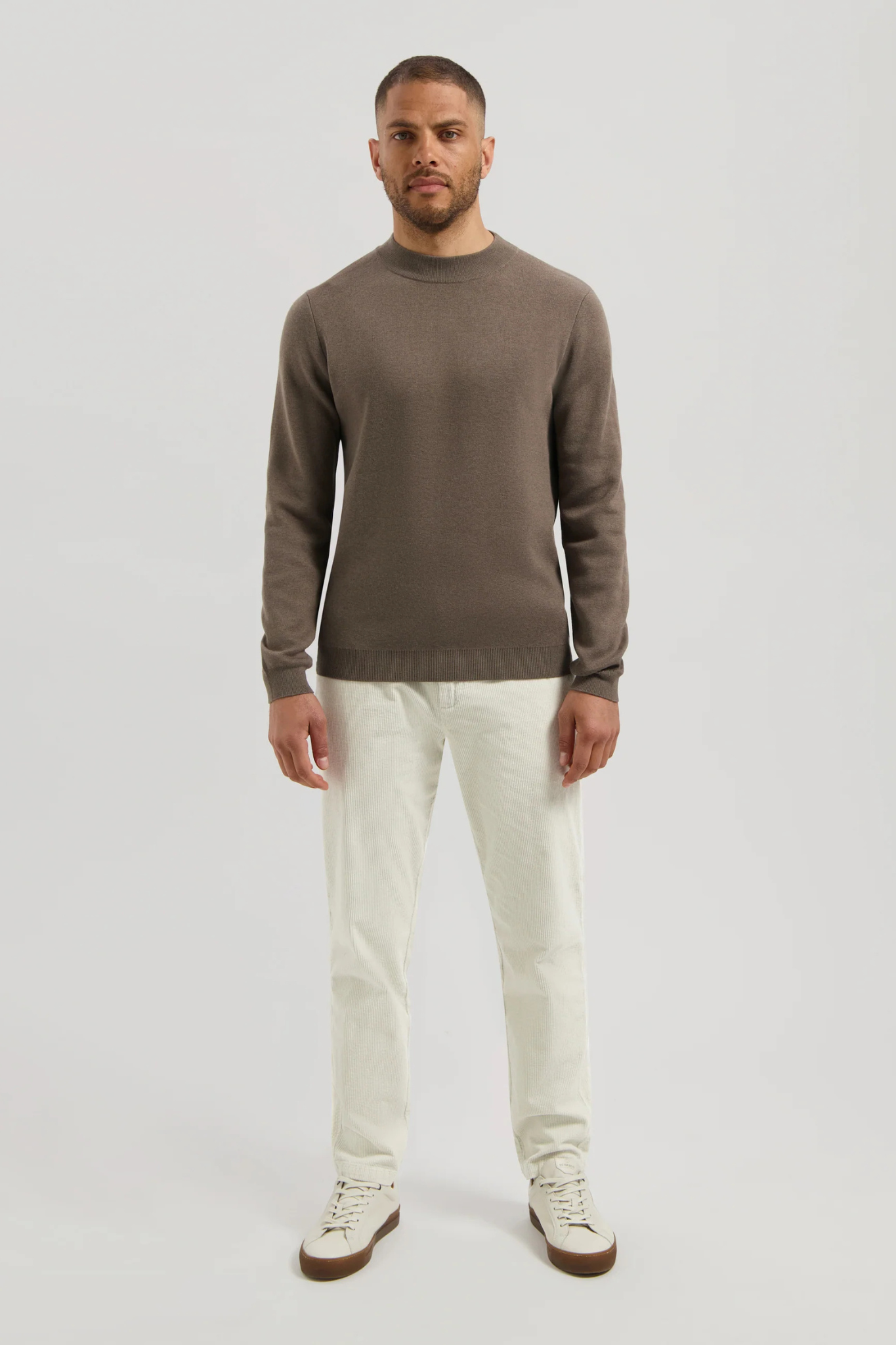ARCHER MOCKNECK KNIT - VINTAGE KHAKI