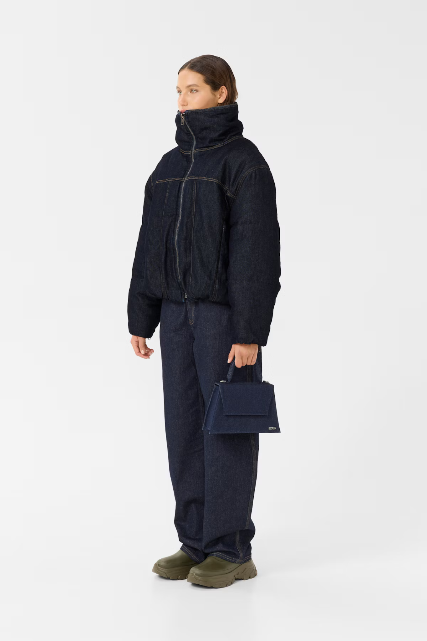 RINOVA PUFFER JACKET - DARK BLUE UNWASH