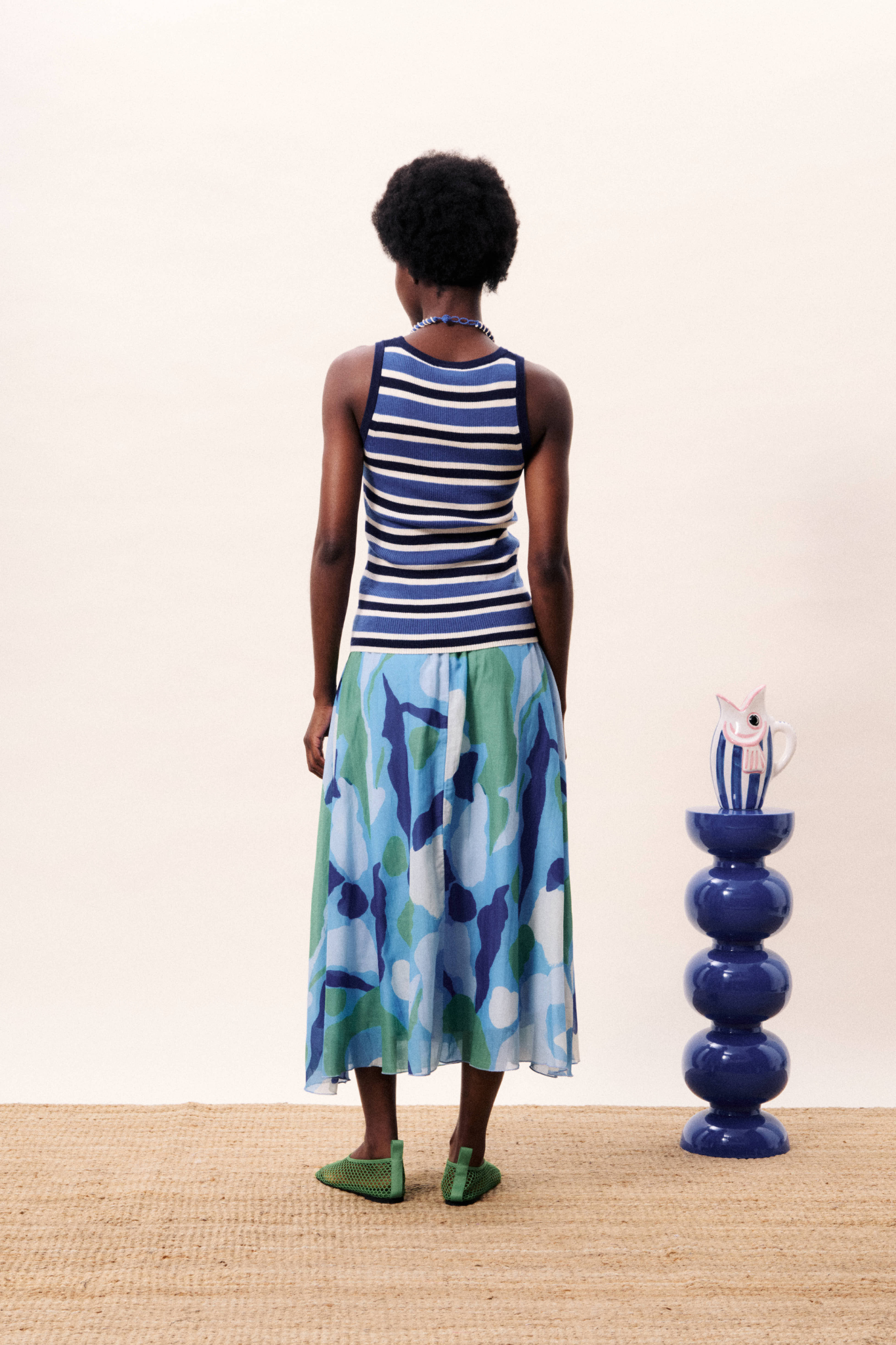 CERULEEN TOP - NAVY BLUE