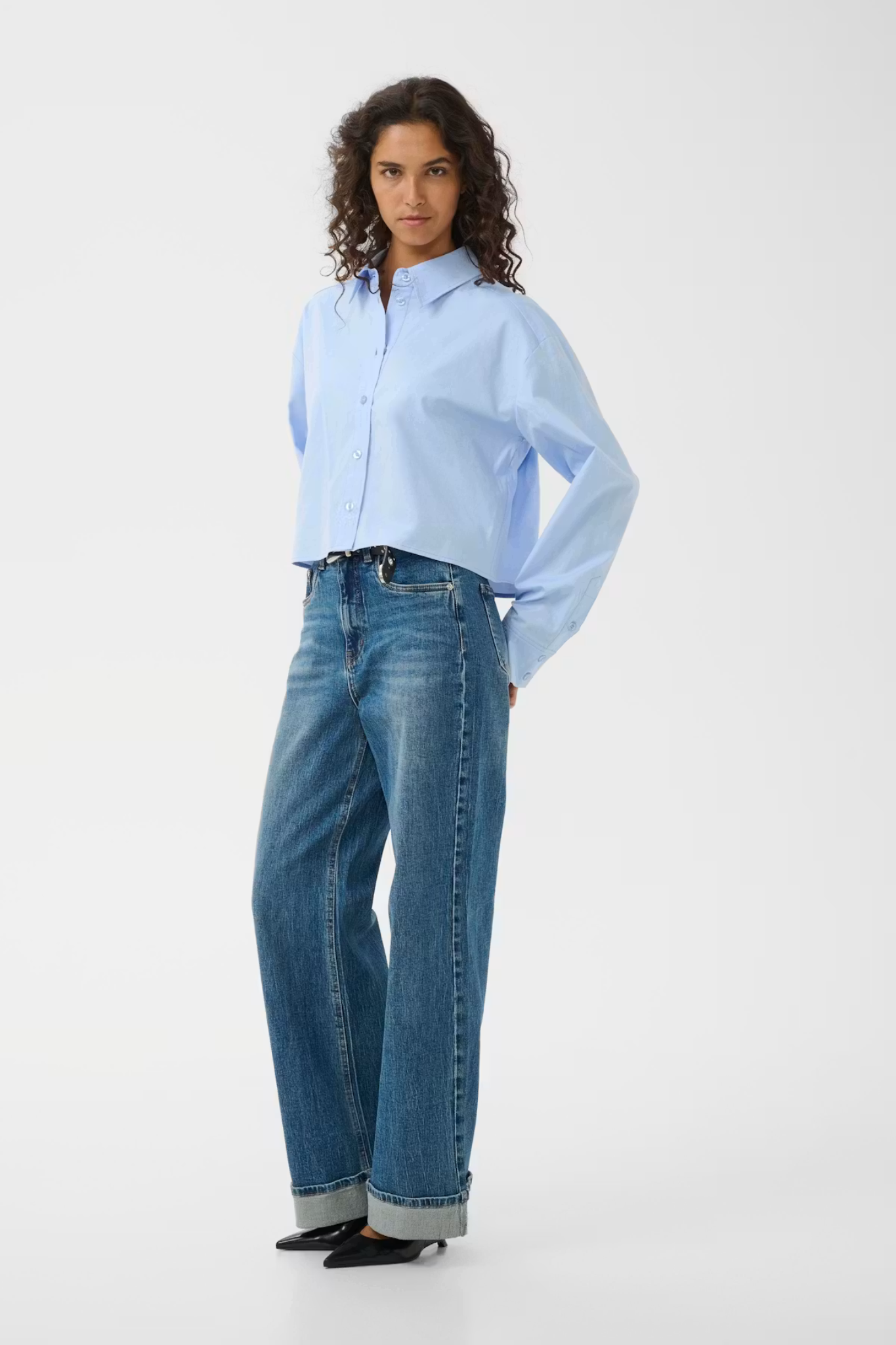 YORK SHORT SHIRT - CHAMBRAY BLUE MELANGE