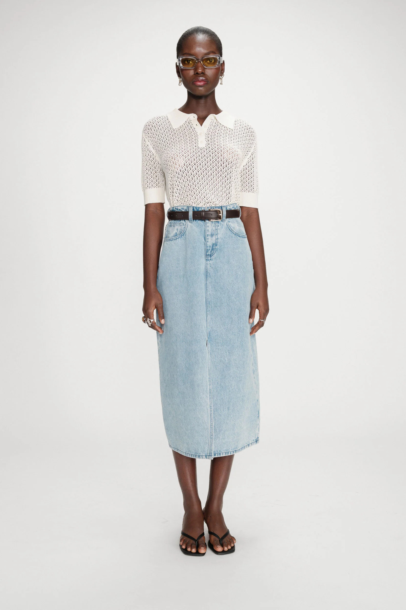 VARENNE SKIRT - SKYBLUE
