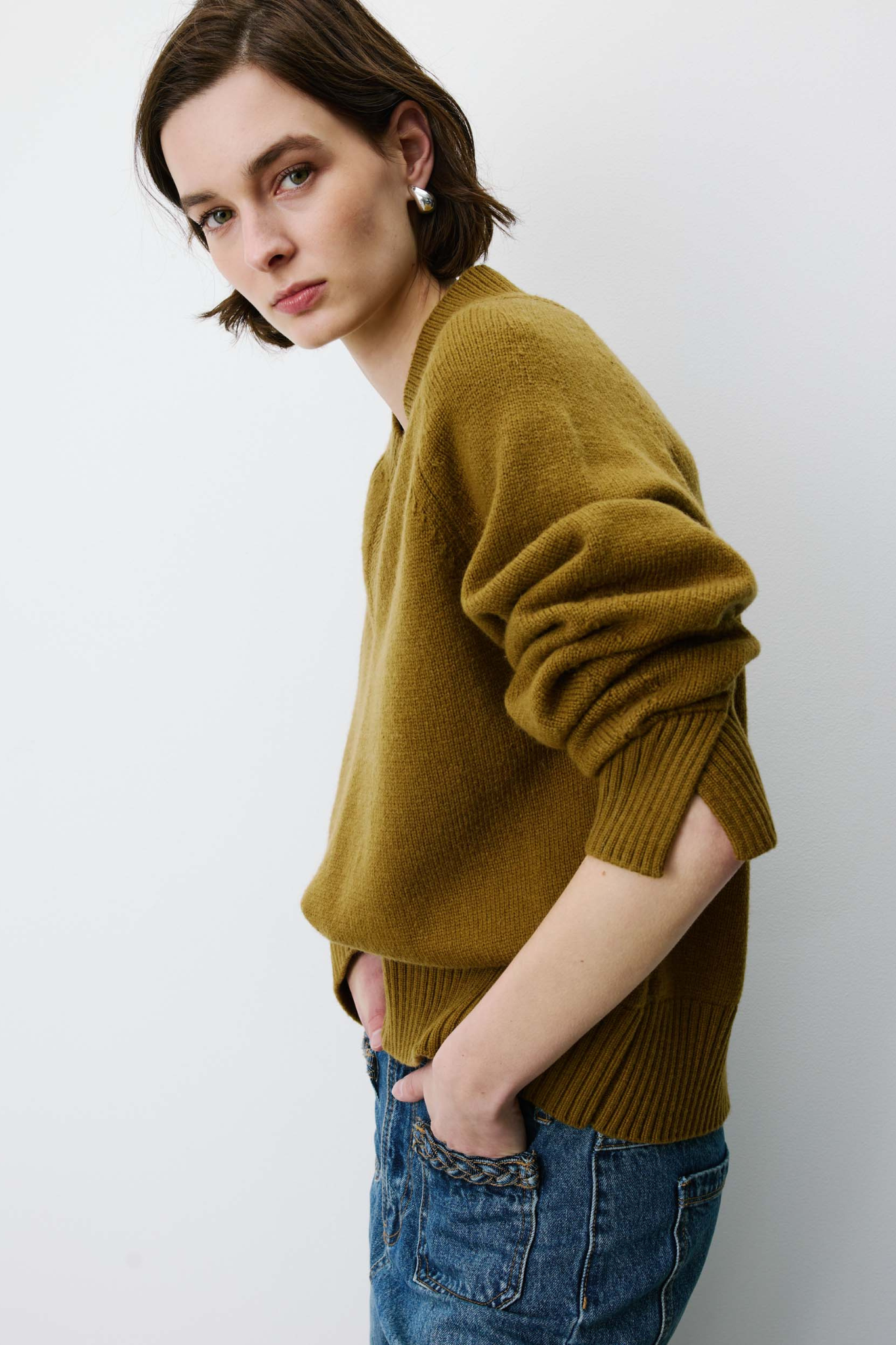 ALDEN PULLOVER - OLIVE
