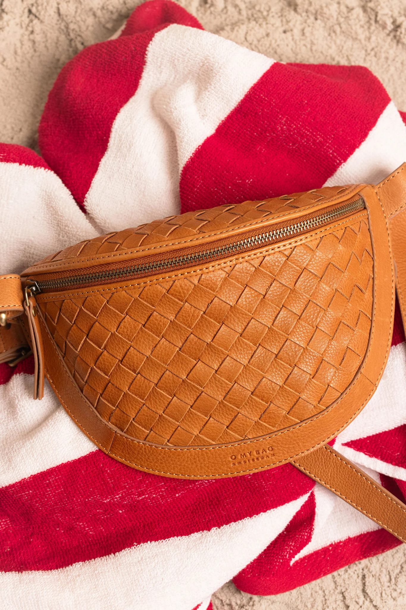 RAY BUMBAG - WILD OAK WOVEN SOFT GRAIN LEATHER