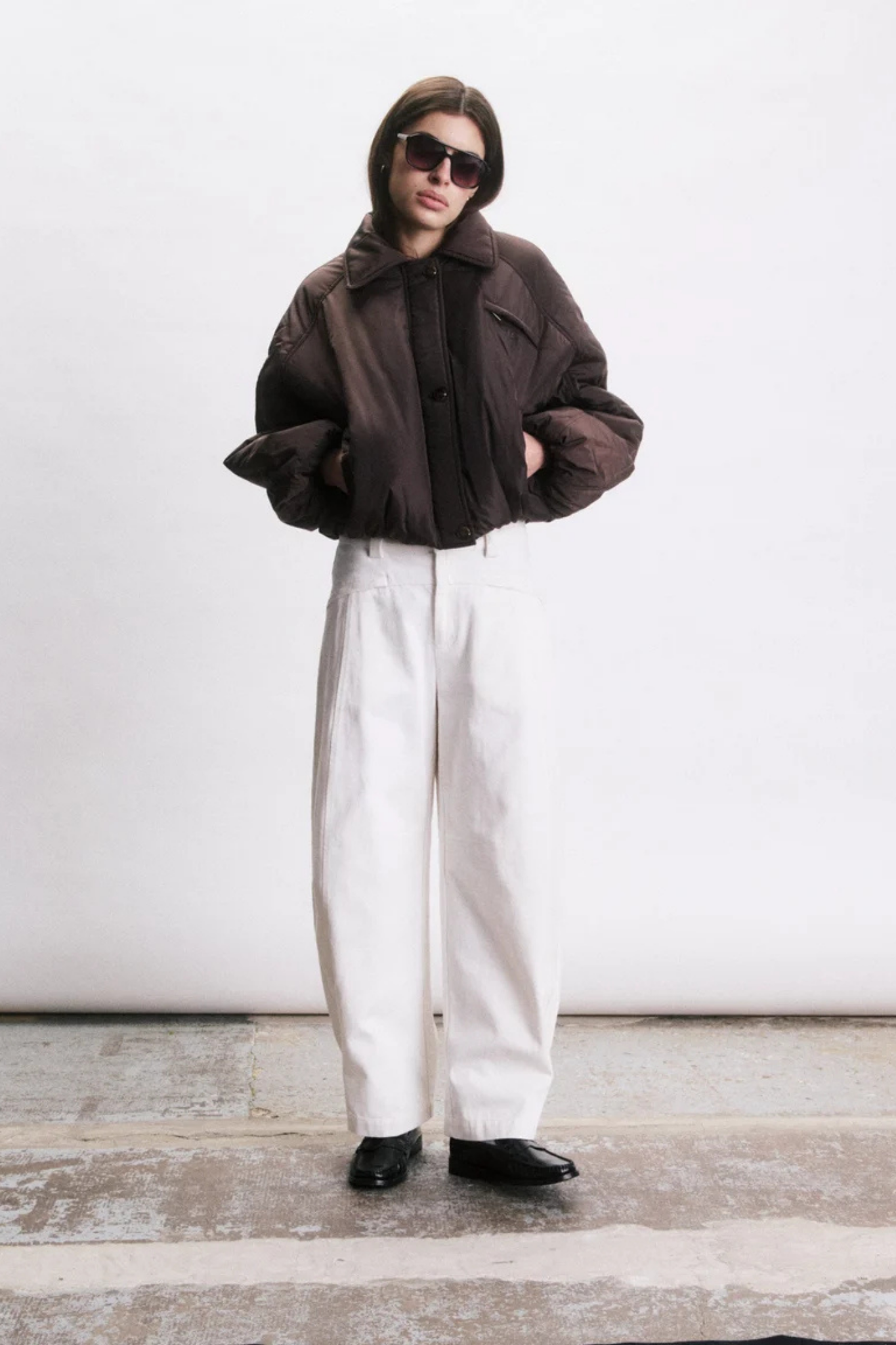 NEIL BOMBER JACKET - CHOCOLAT