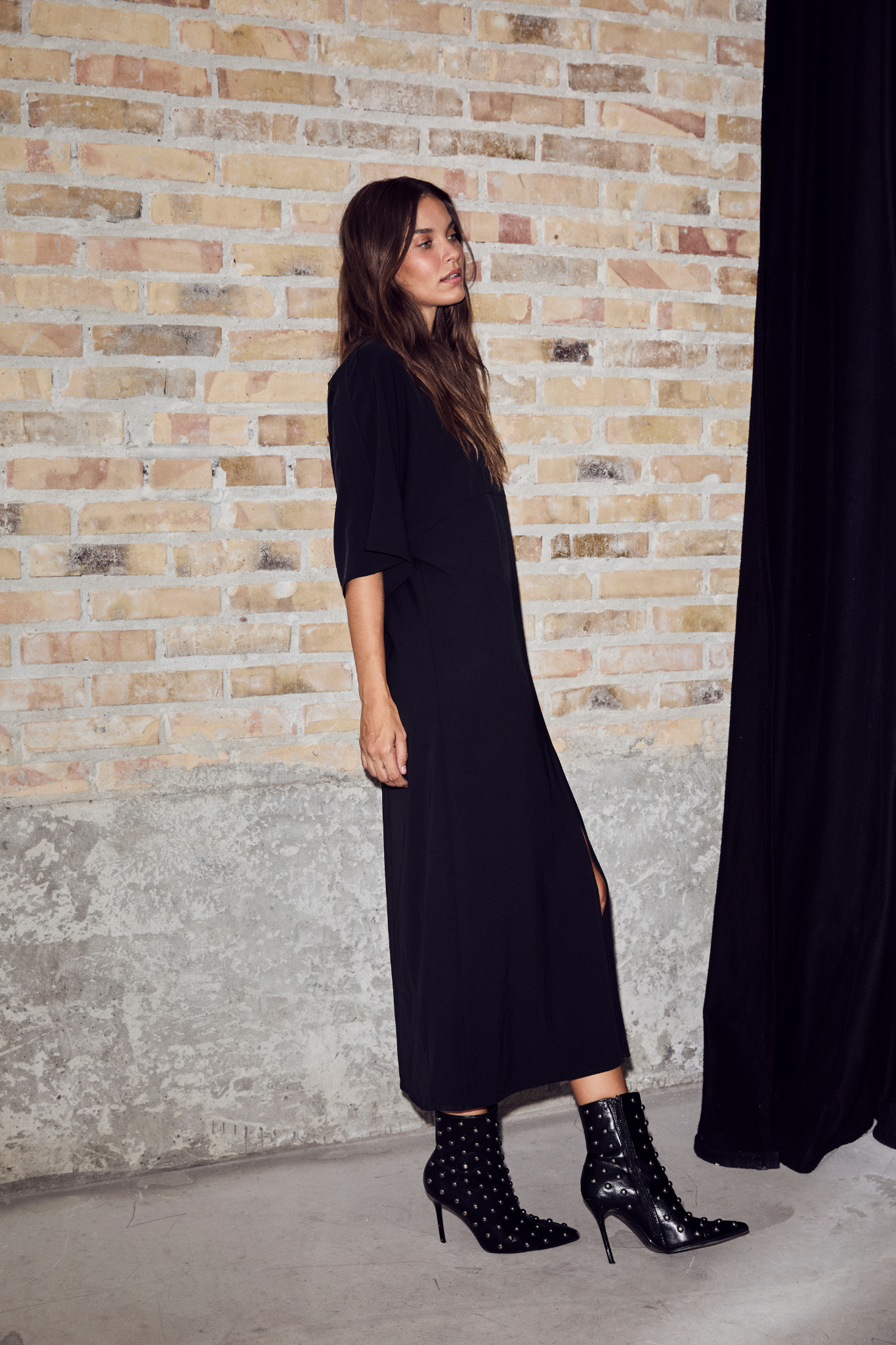 SATARI DRESS - BLACK