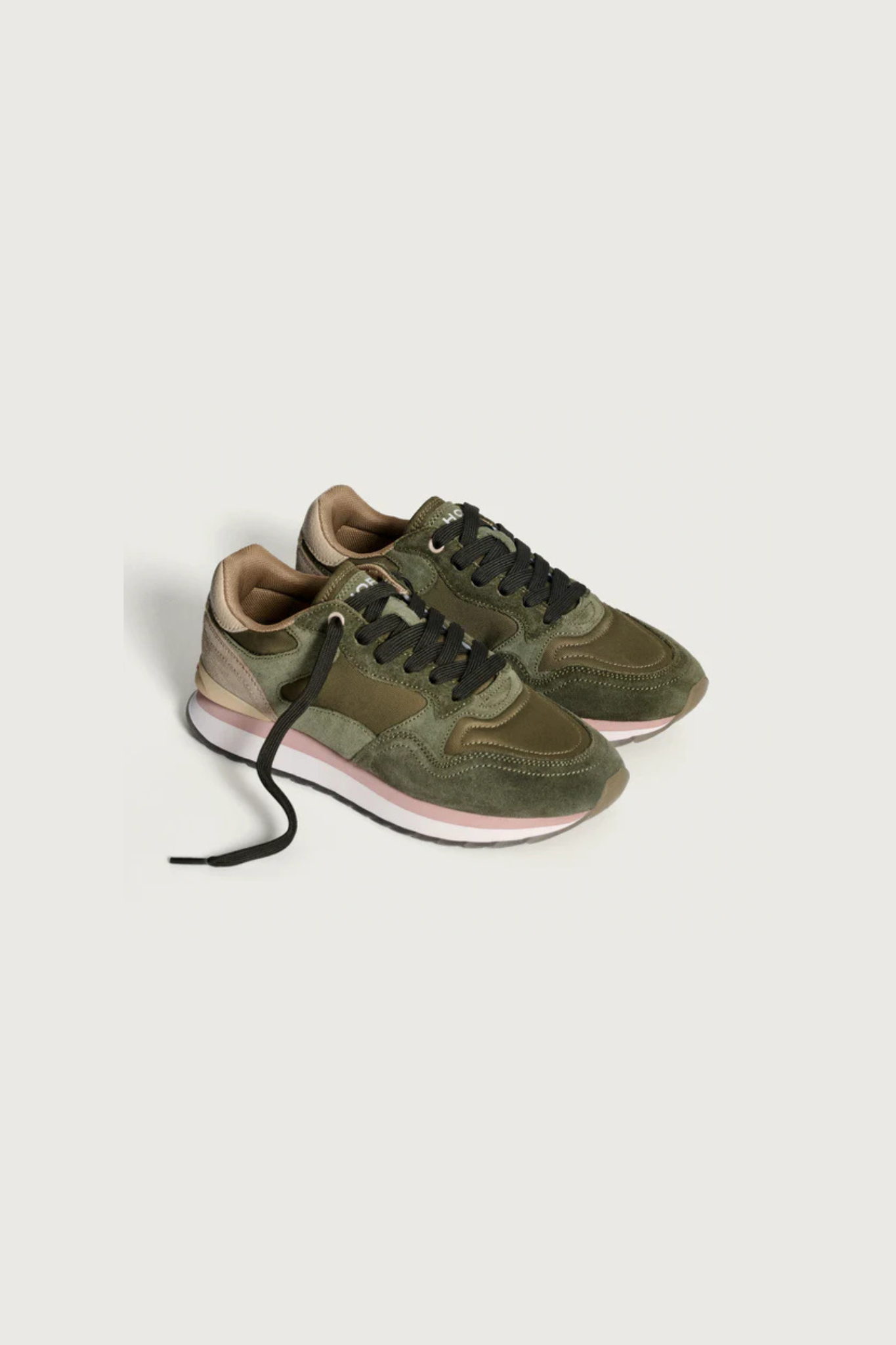 CITY LOS ANGELES WOMEN SNEAKERS - GREEN/BEIGE/BROWN