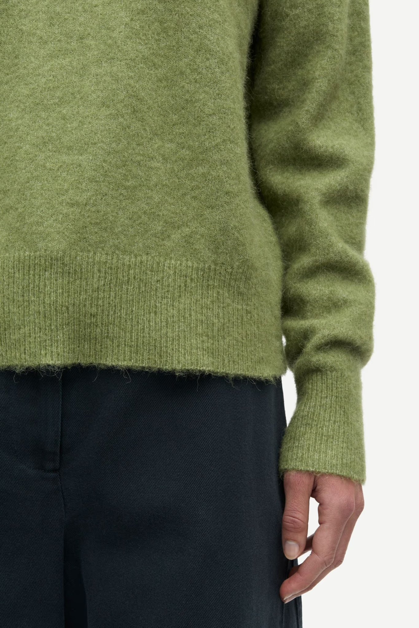 ANOUR O-N KNITWEAR - MOSSTONE