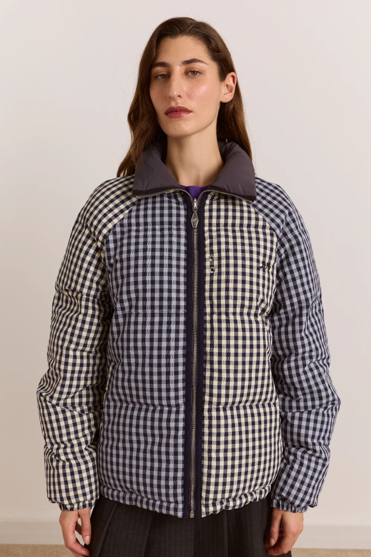 OMKEERBARE OPAL PUFFER - MIX GINGHAM