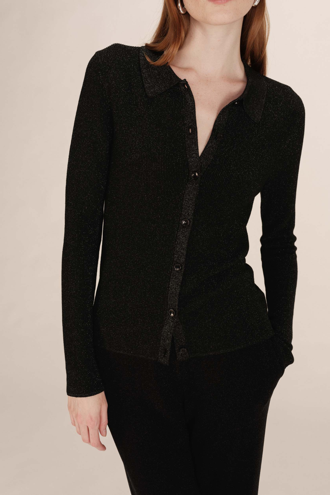TELLER CARDIGAN - BLACK