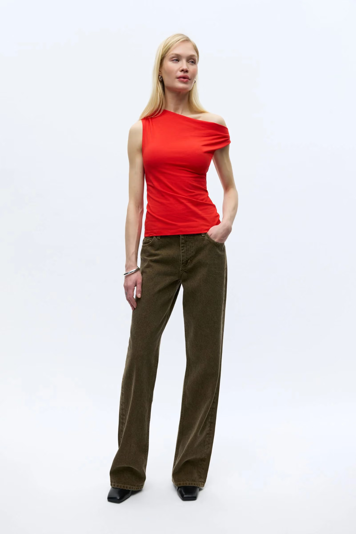 MARLEY TOP - FIERY RED