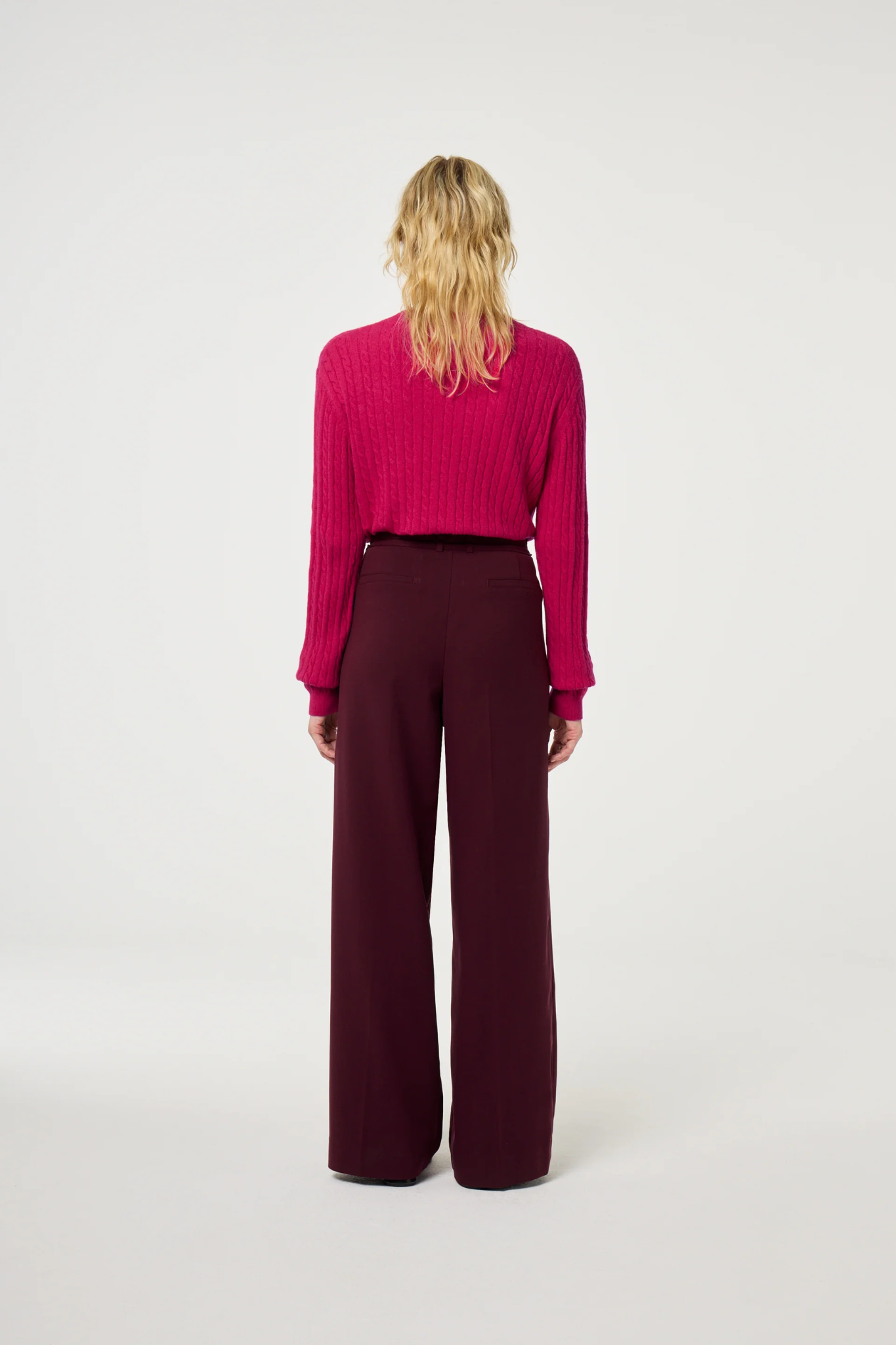 NELSAN TROUSERS - DEEP BURGUNDY