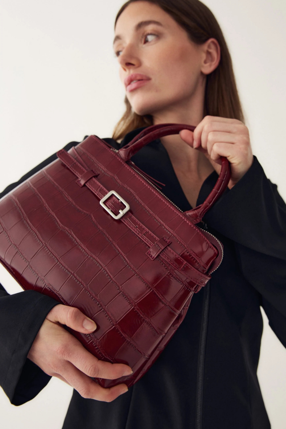 MACIE BAG - DARK RED
