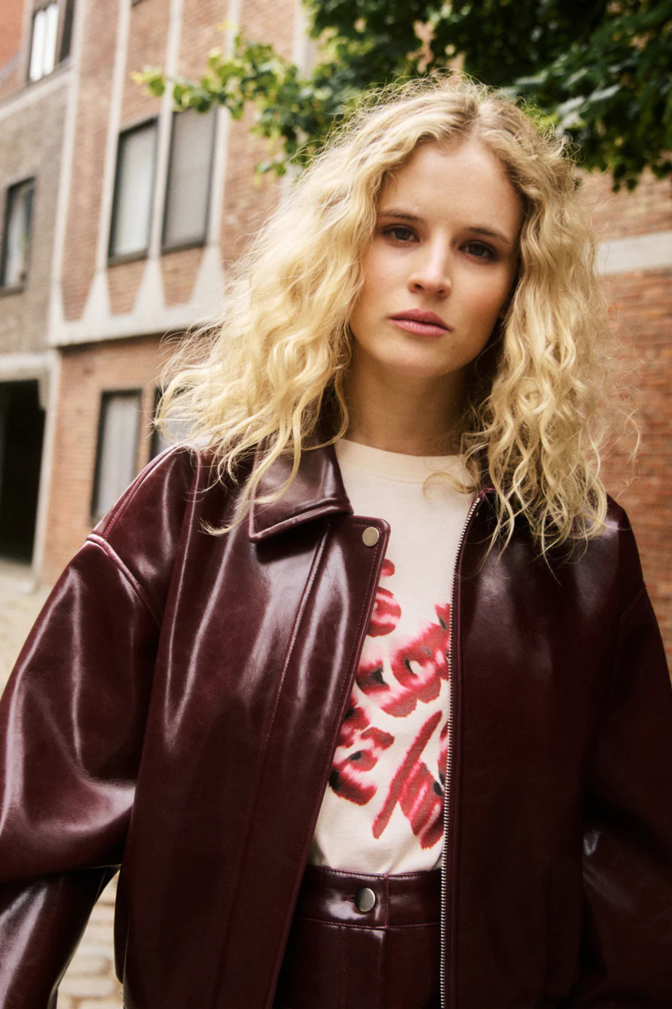 BEAUVOIR BOMBER JACKET - BORDEAUX