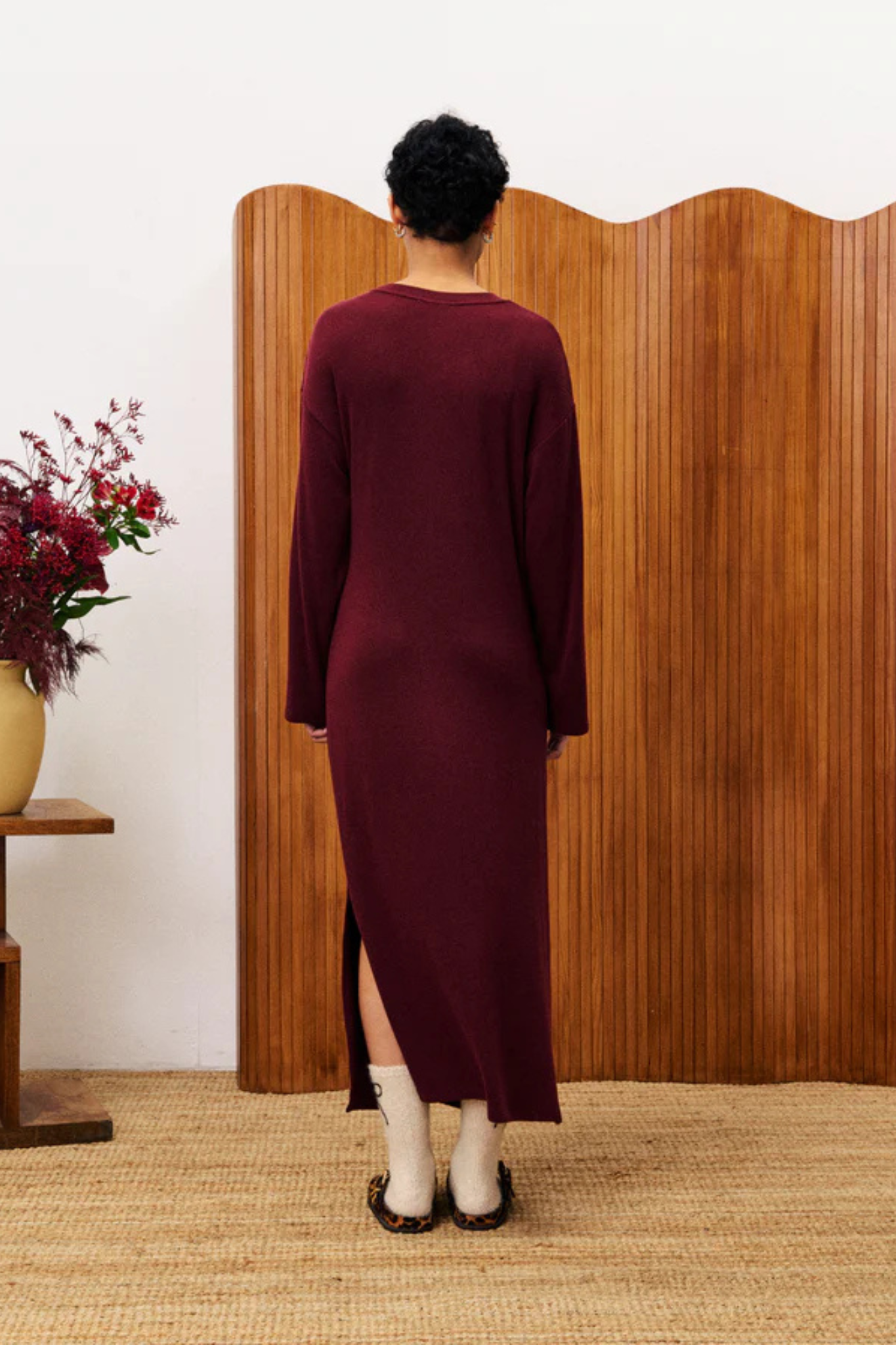 VALERIANE DRESS - BORDEAUX