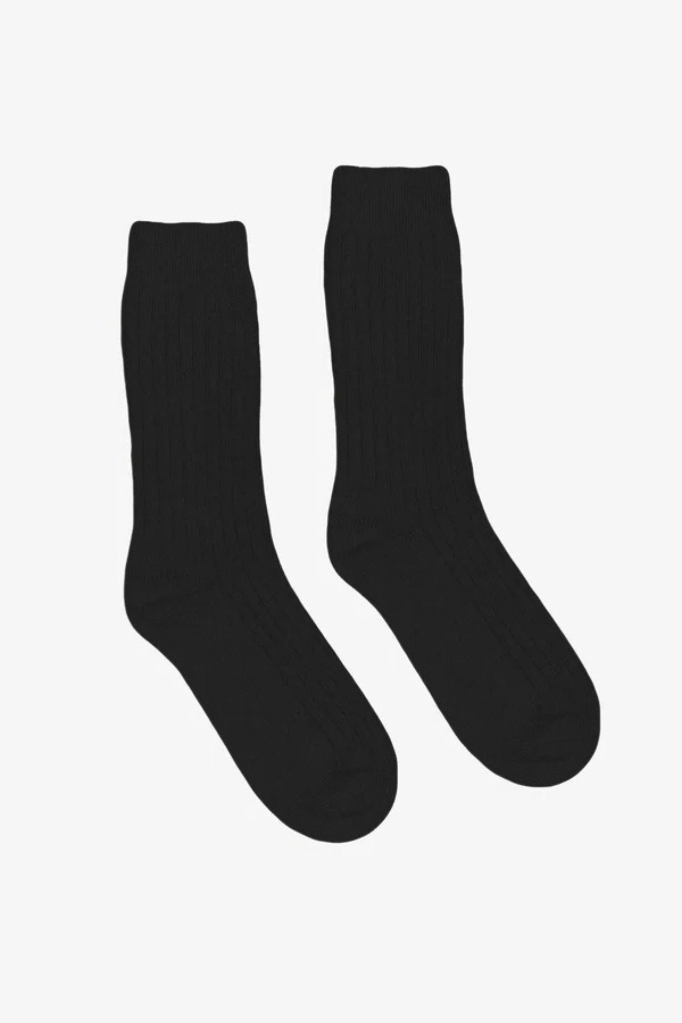 MERINO WOOL BLEND SOCK - DEEP BLACK