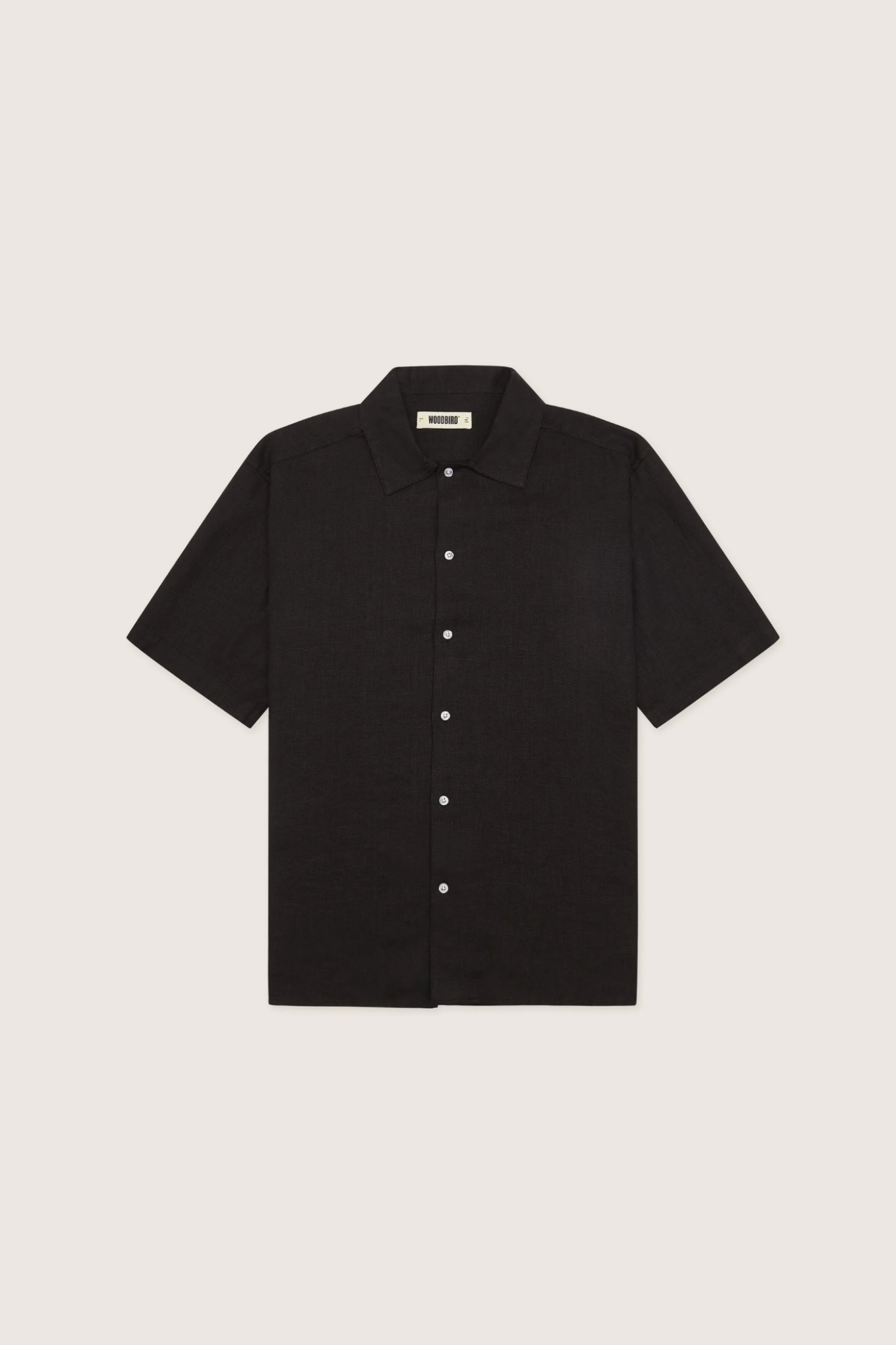 BANKS LINEN SHIRT - BLACK